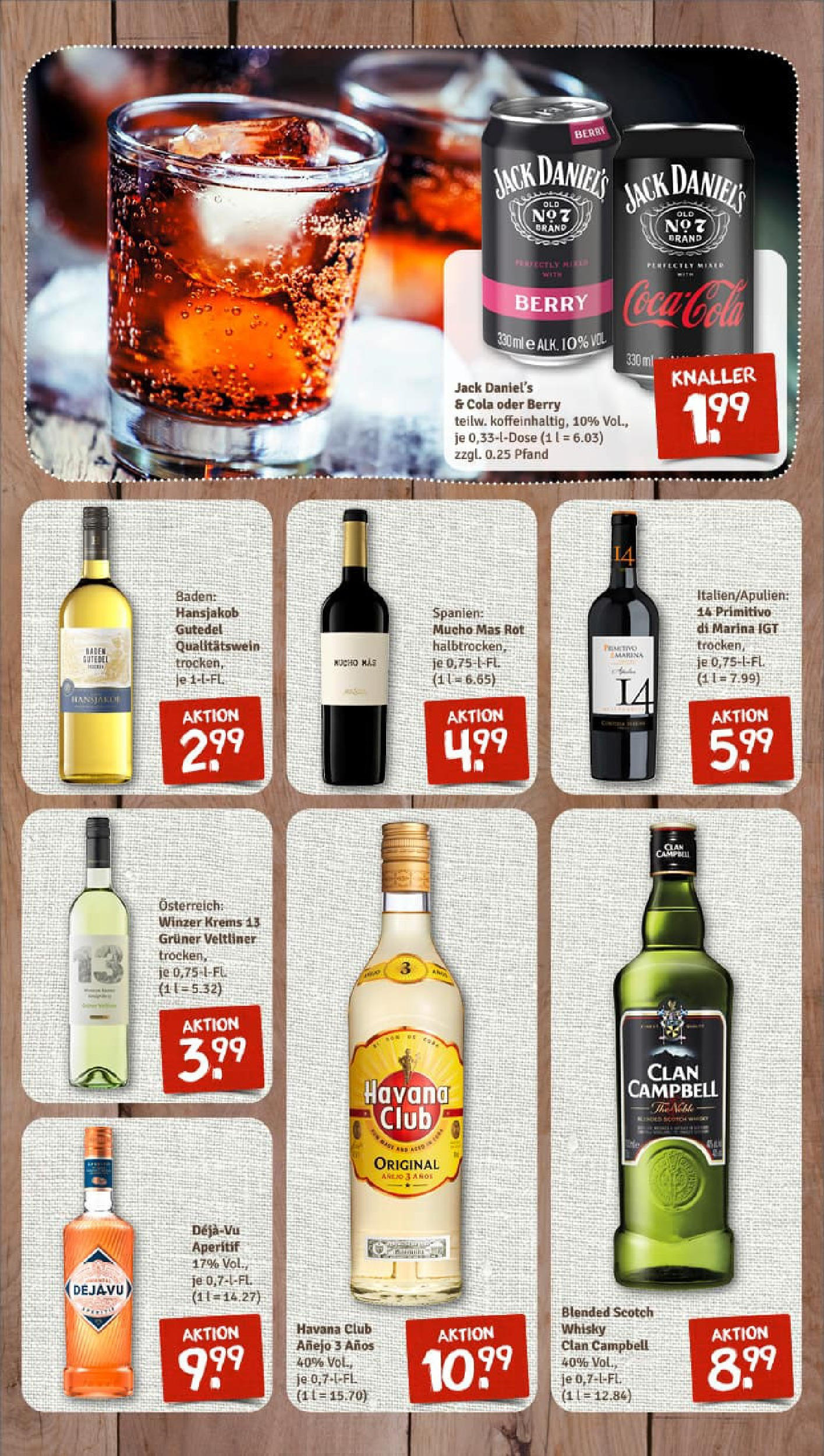 REWE Prospekt ab 06.07.2025 zum Blättern » Angebote | Seite: 10 | Produkte: Havana club, Cola, Rum, Jack Daniel's