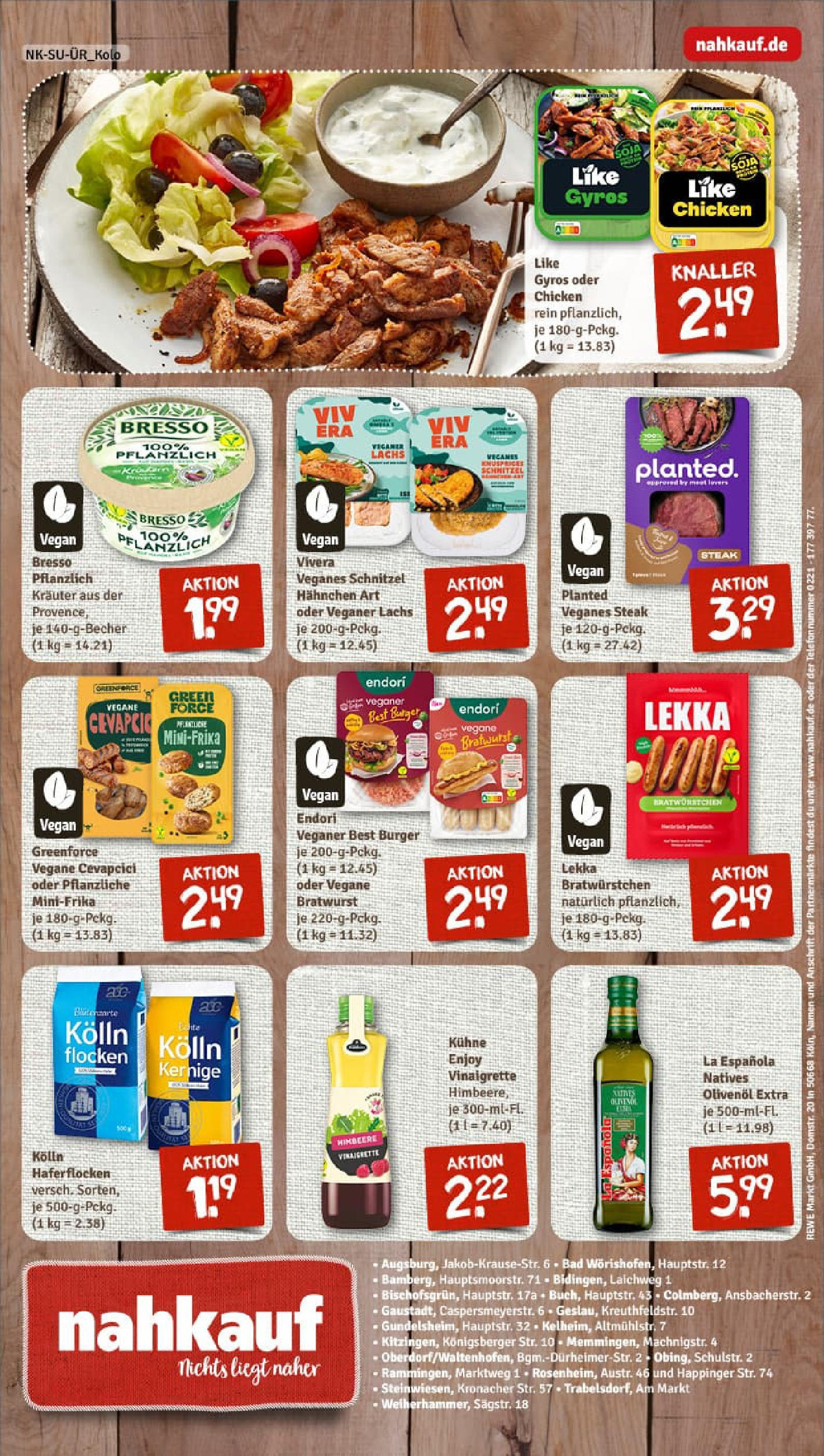 REWE Prospekt ab 06.07.2025 zum Blättern » Angebote | Seite: 8 | Produkte: Bratwurst, Cevapcici, Schnitzel, Bresso
