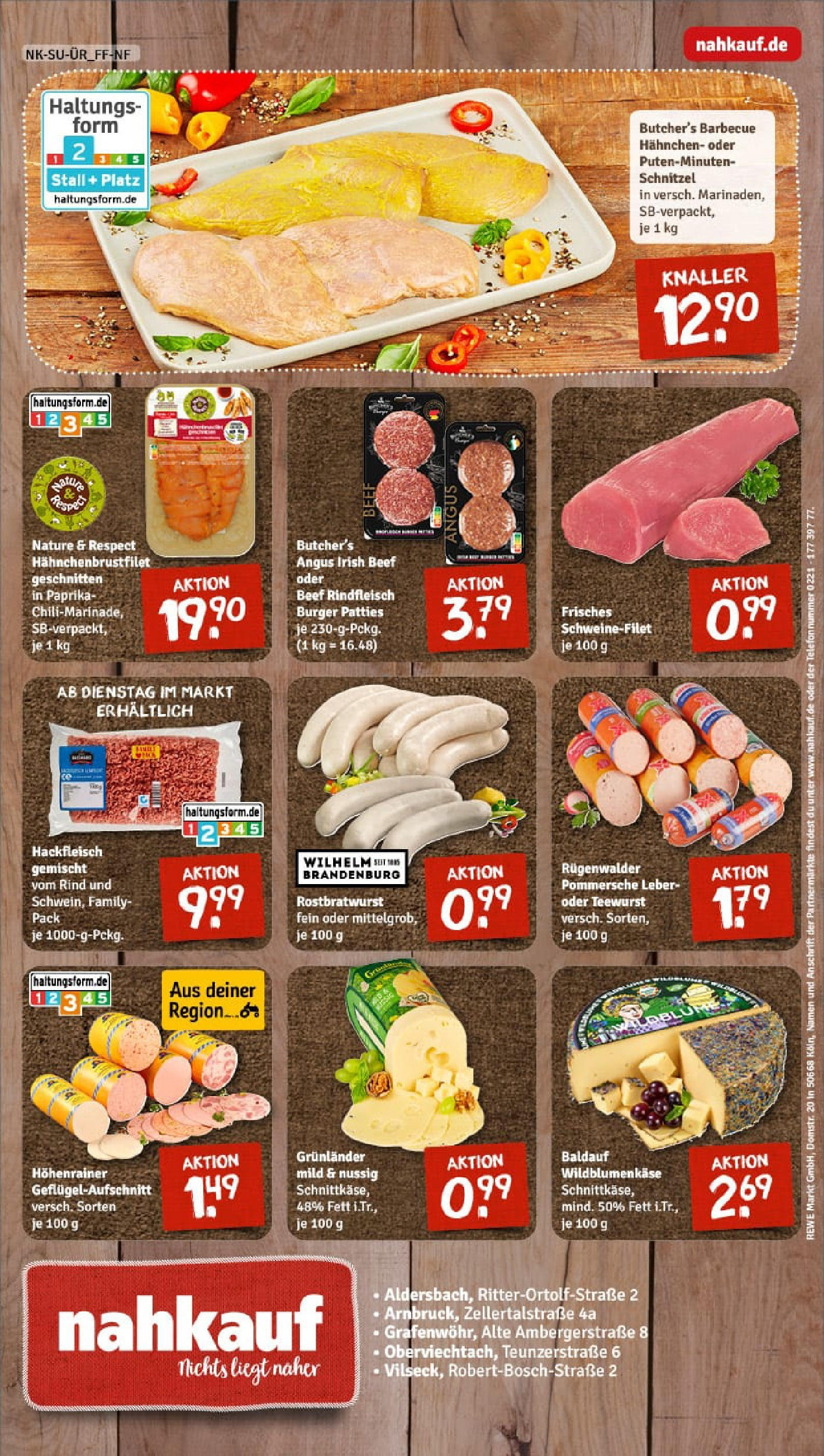 REWE Prospekt ab 06.07.2025 zum Blättern » Angebote | Seite: 8 | Produkte: Hahnchen, Paprika, Grunlander, Hackfleisch