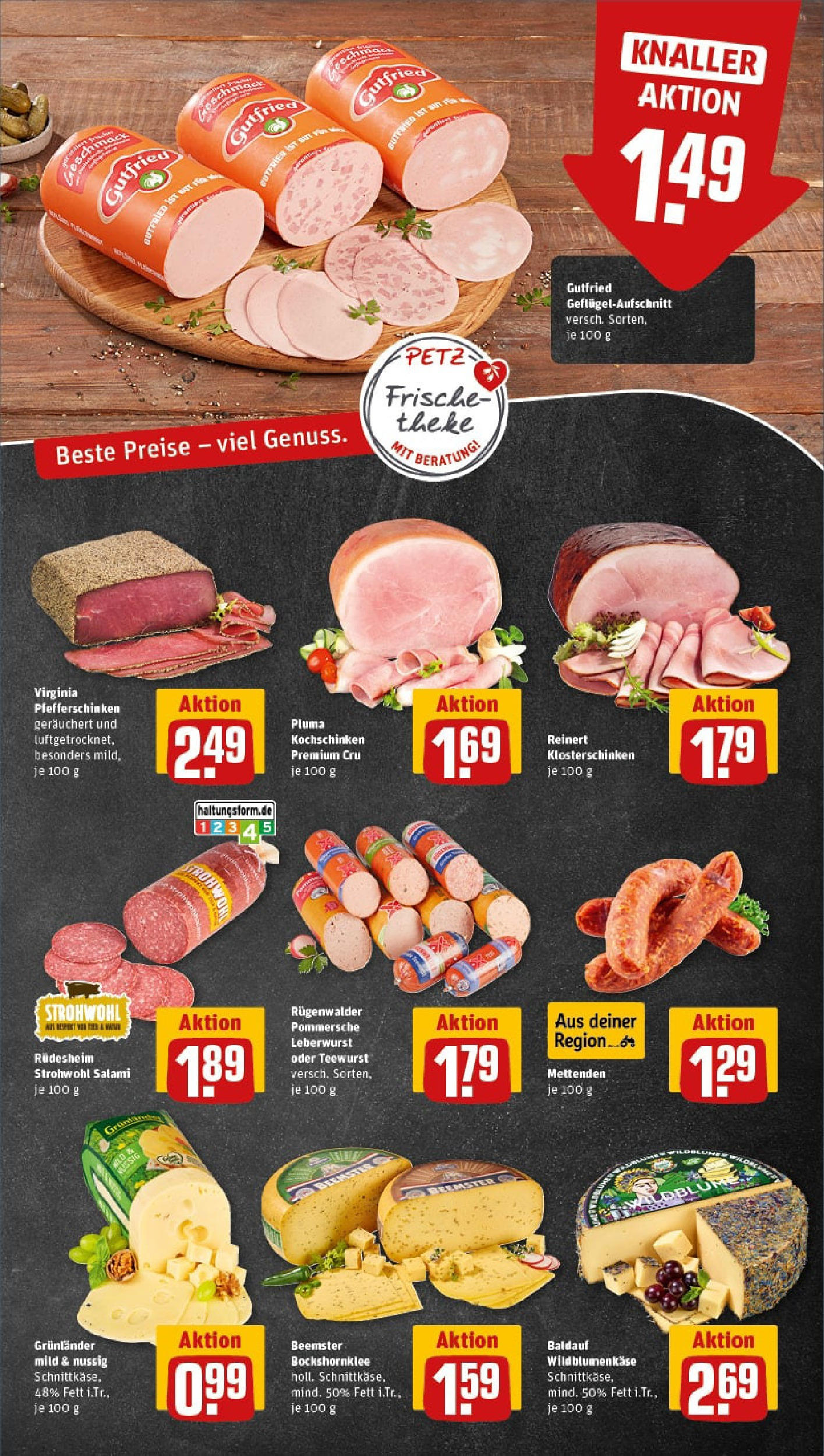 REWE Prospekt ab 06.07.2025 zum Blättern » Angebote | Seite: 9 | Produkte: Grunlander, Salami