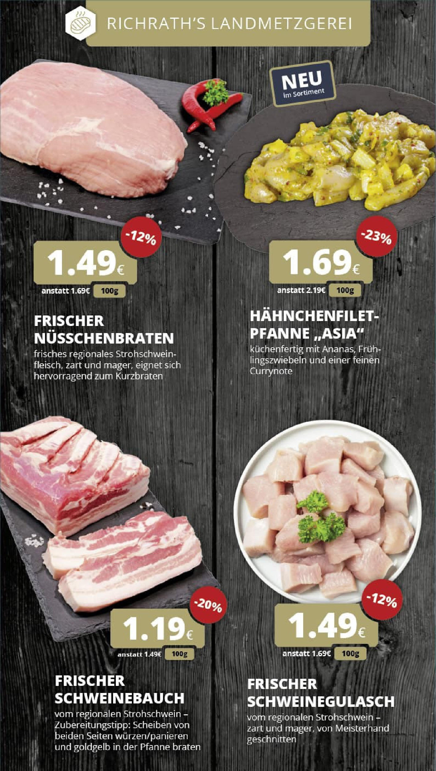 REWE Prospekt ab 06.07.2025 zum Blättern » Angebote | Seite: 10 | Produkte: Schweinegulasch, Schweinebauch