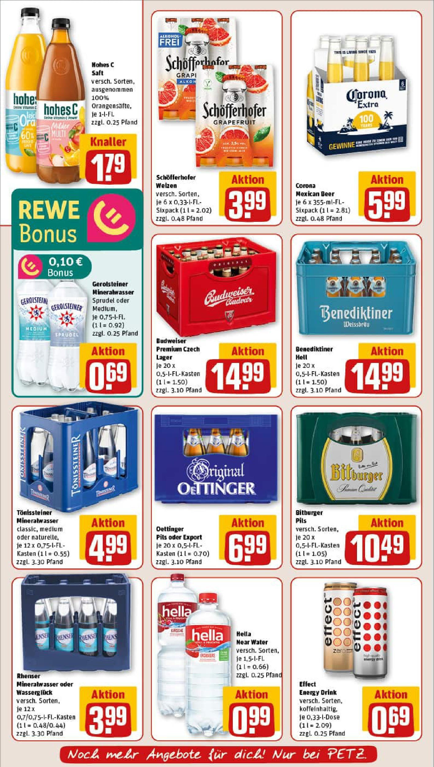 REWE Prospekt ab 06.07.2025 zum Blättern » Angebote | Seite: 16 | Produkte: Pils, Benediktiner hell, Grapefruit, Gerolsteiner