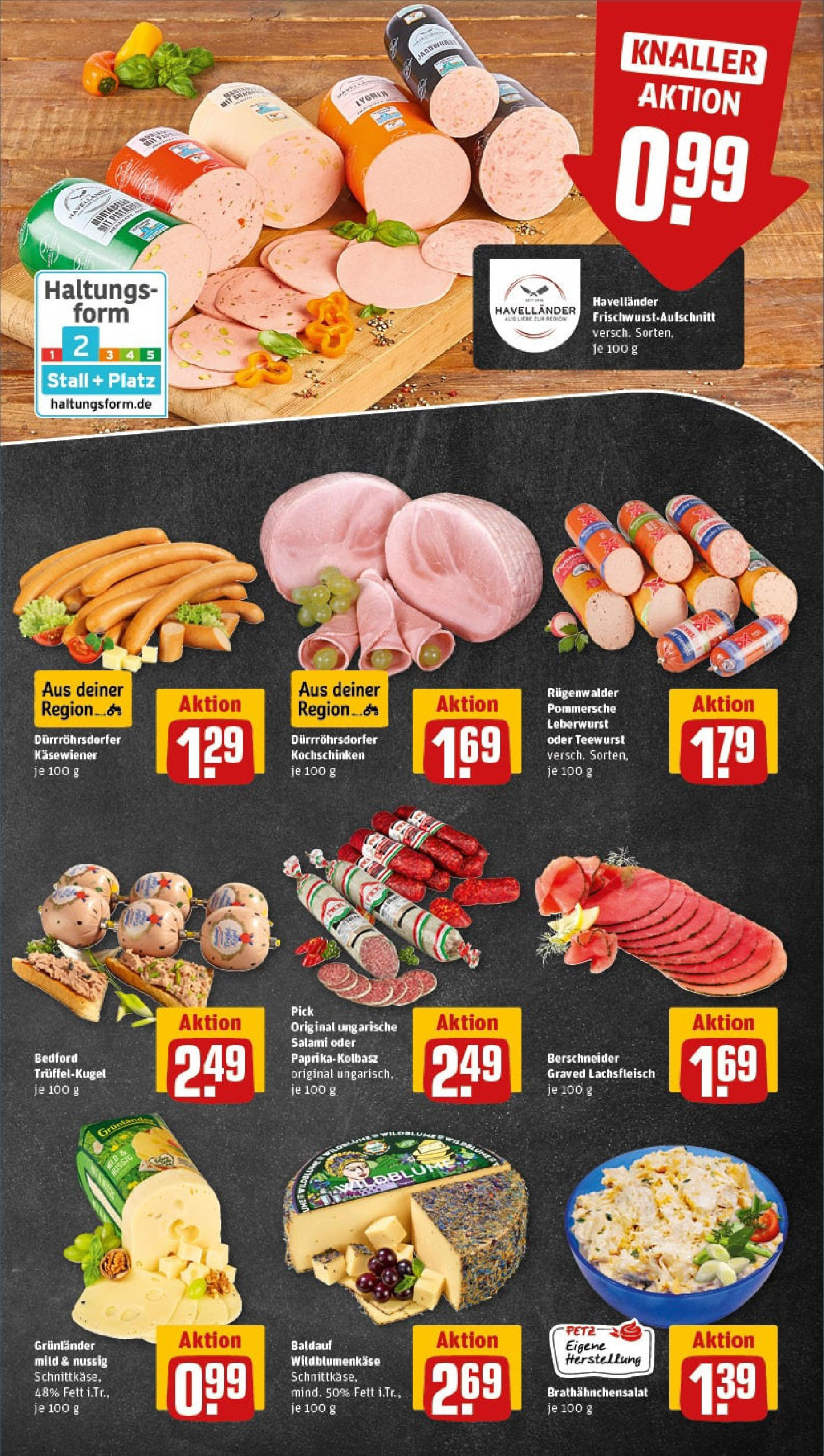 REWE Prospekt ab 06.07.2025 zum Blättern » Angebote | Seite: 9 | Produkte: Grunlander, Salami