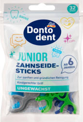 Dontodent Zahnseidesticks Junior ab 6 Jahren