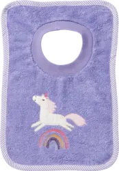 ALANA Schlupflätzchen mit Einhorn-Applikation, lila