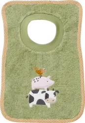 ALANA Lätzchen mit Bauernhoftier-Motiv, grün