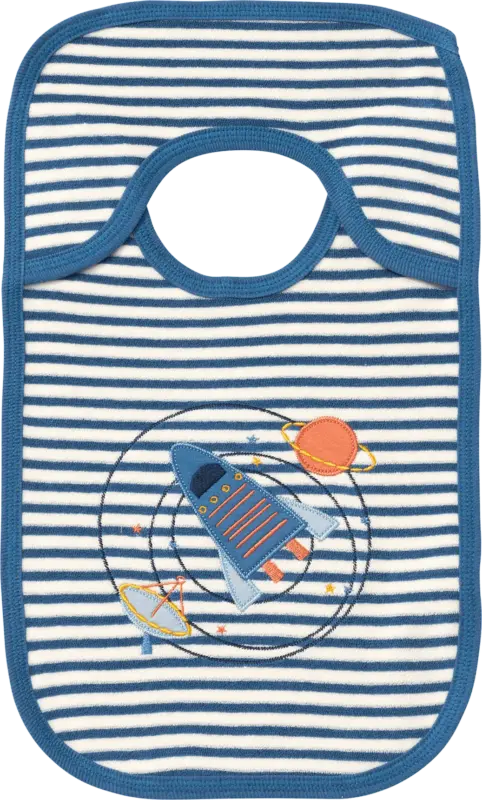 ALANA Lätzchen mit Raketen-Motiv, blau