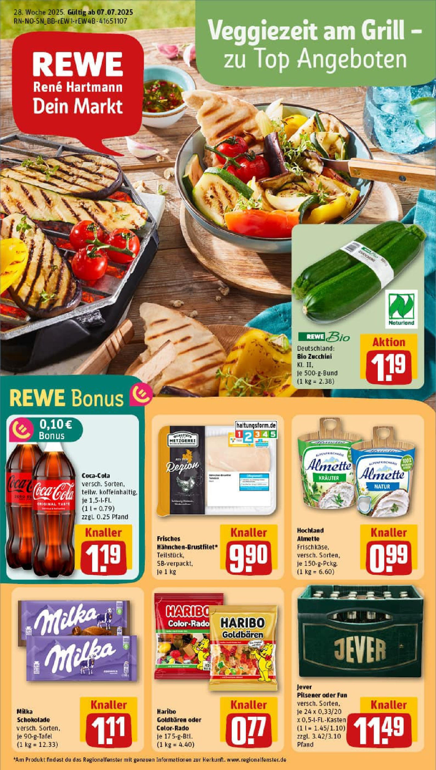 REWE Prospekt ab 06.07.2025 nächste Woche - Prospekt Hildesheim / Itzum Vorschau von dem Prospekt des Geschäftes Rewe, gültig ab dem 06.07.2025