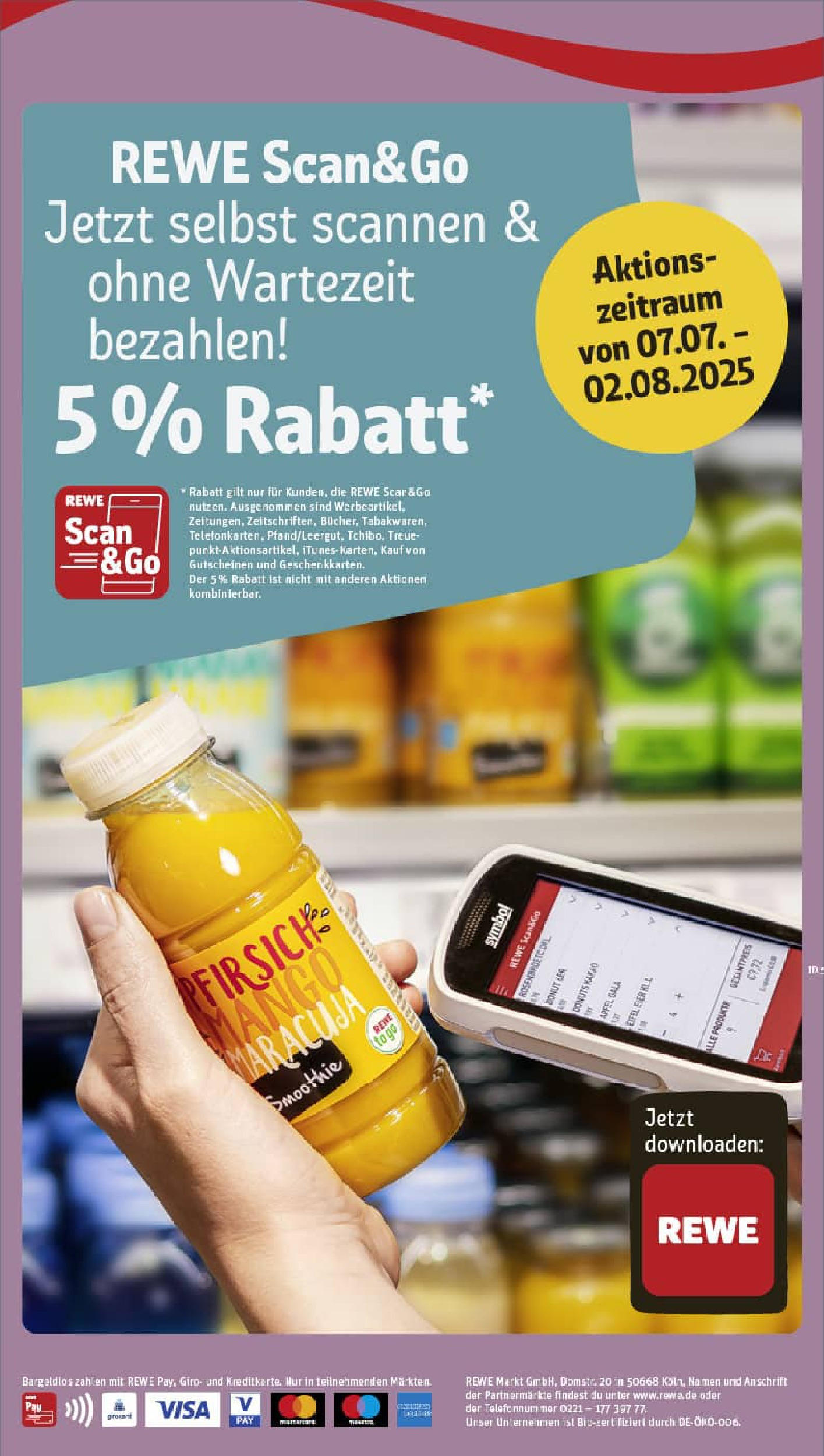 REWE Prospekt ab 06.07.2025 zum Blättern » Angebote | Seite: 2 | Produkte: Donuts, Mango, Pfirsich