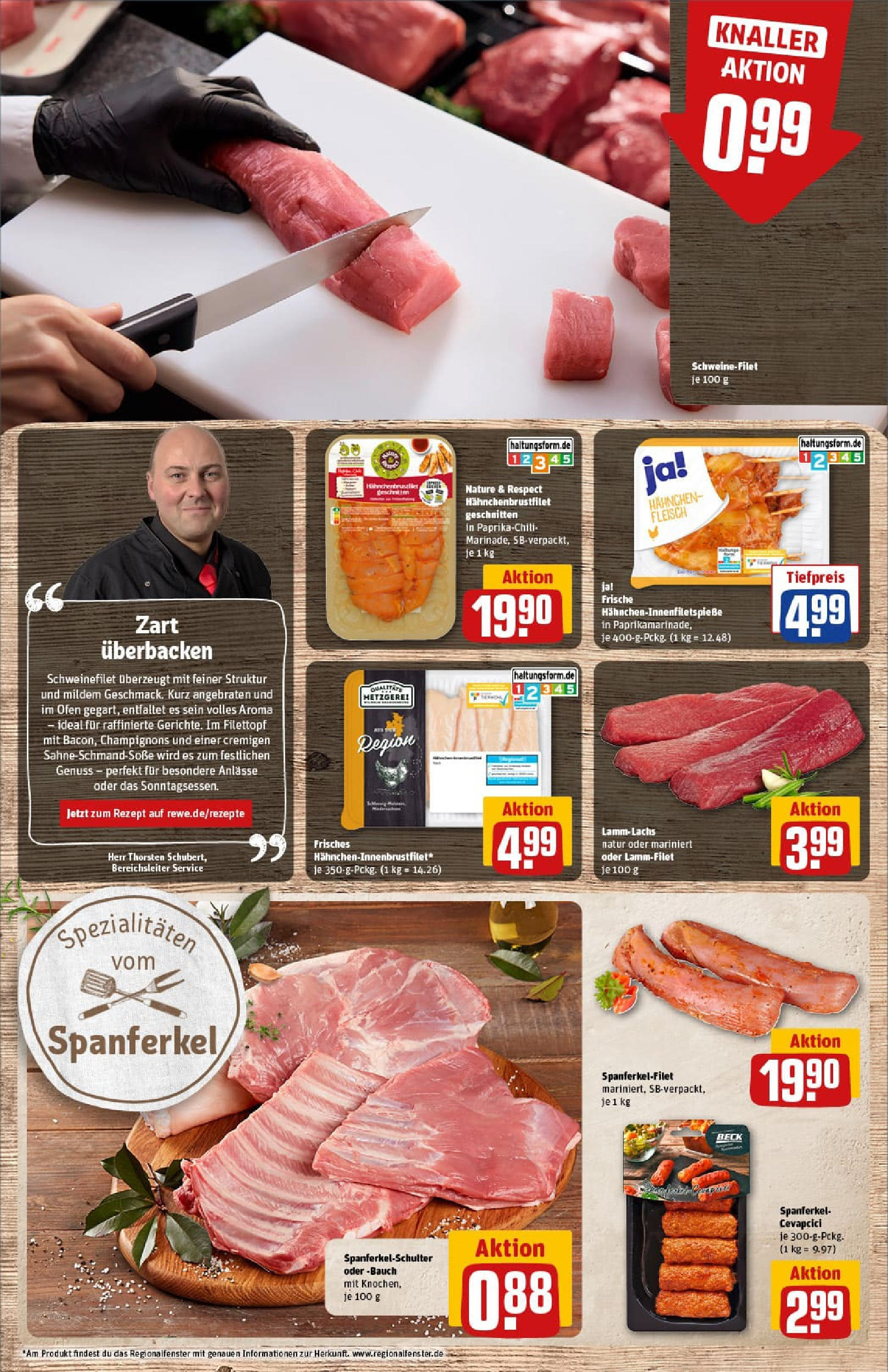 REWE Prospekt ab 06.07.2025 zum Blättern » Angebote | Seite: 8 | Produkte: Ofen, Hahnchen, Cevapcici, Soße