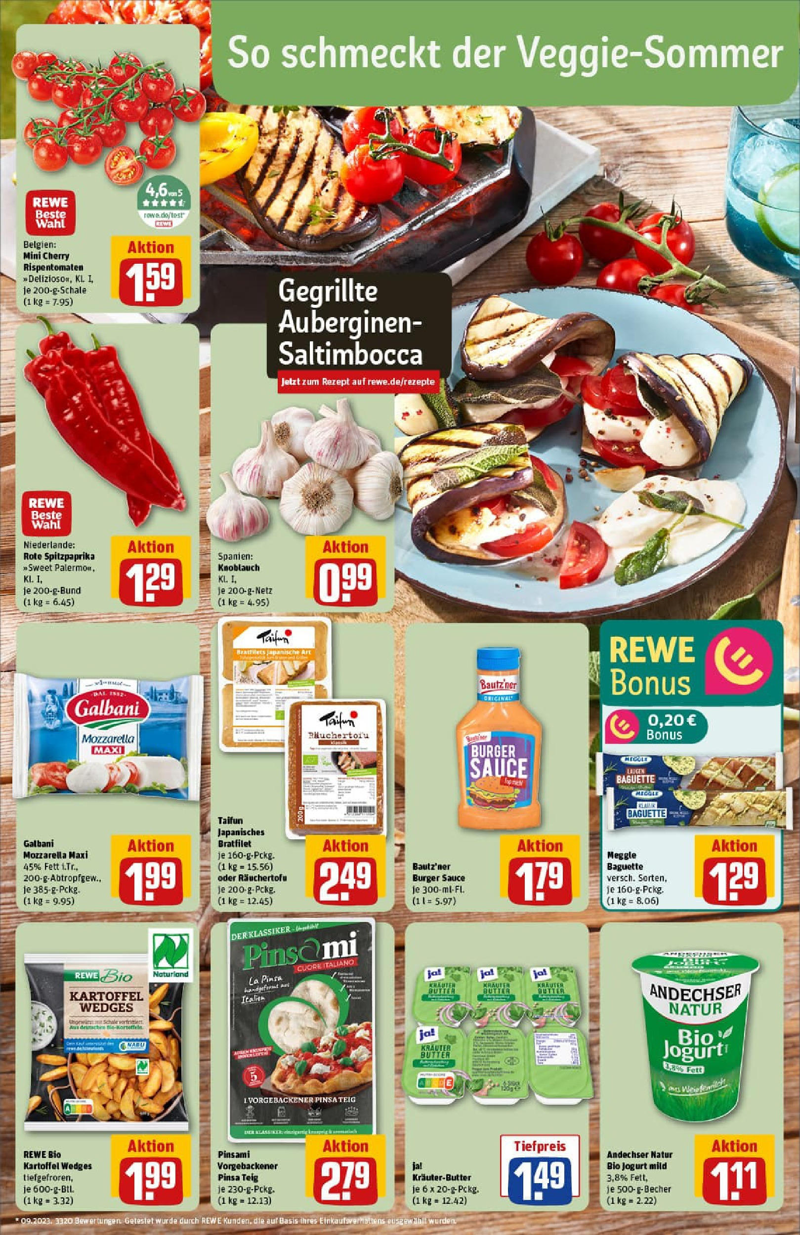 REWE Prospekt ab 06.07.2025 zum Blättern » Angebote | Seite: 4 | Produkte: Butter, Kräuterbutter, Knoblauch, Pizza