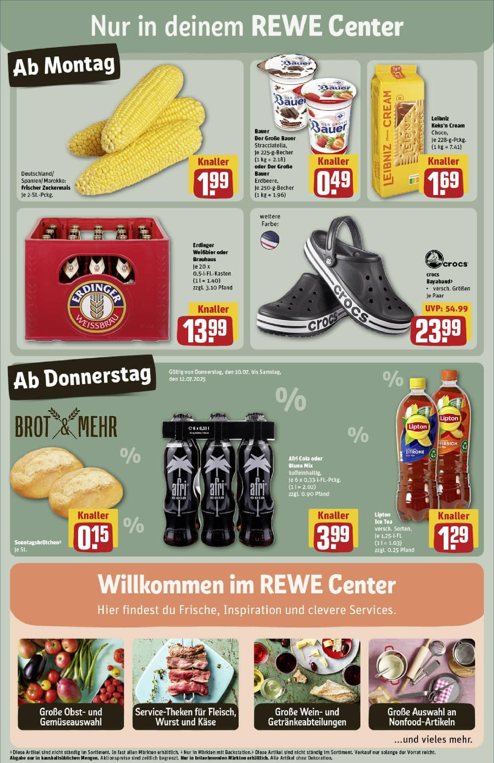 REWE Prospekt ab 06.07.2025 zum Blättern » Angebote | Seite: 3 | Produkte: Erdinger, Cola, Zitrone, Brot