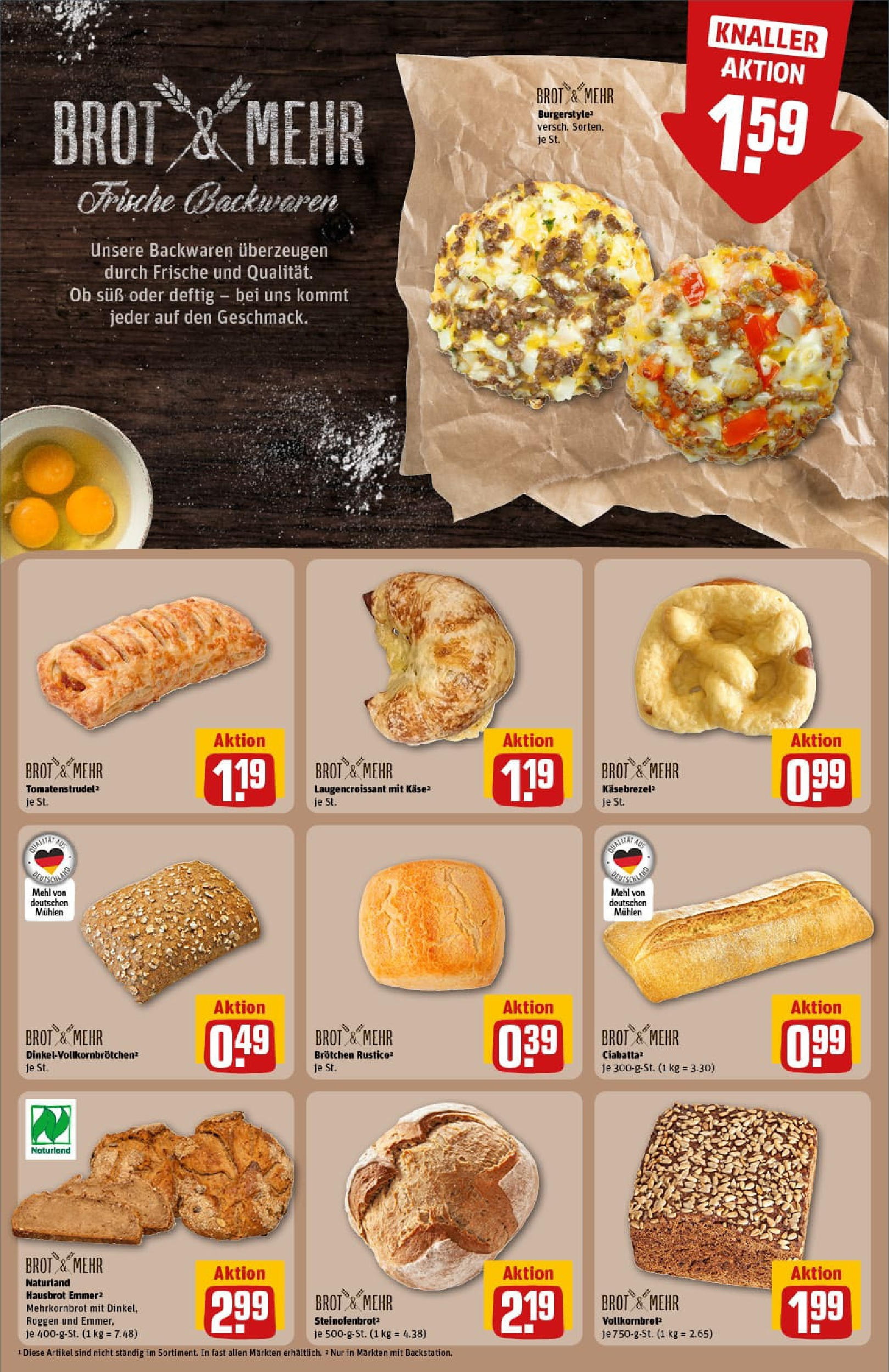 REWE Prospekt ab 06.07.2025 zum Blättern » Angebote | Seite: 19 | Produkte: Mehl, Käse, Vollkornbrot, Brot