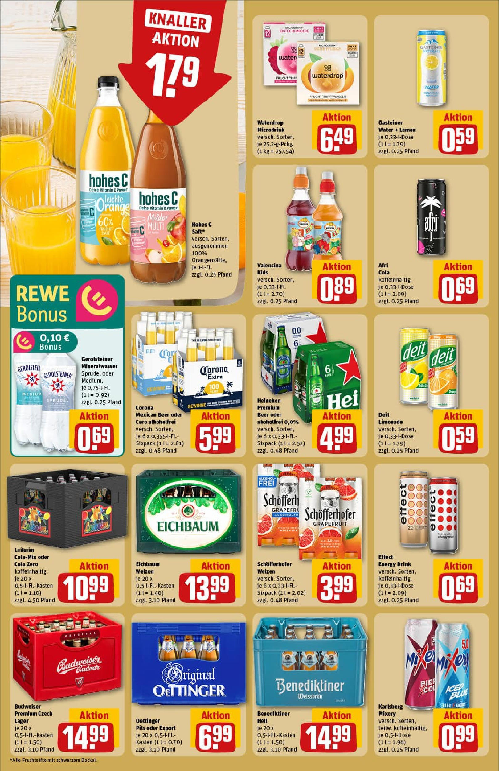 REWE Prospekt ab 06.07.2025 zum Blättern » Angebote | Seite: 20 | Produkte: Energy, Mineralwasser, Heineken, Himbeere