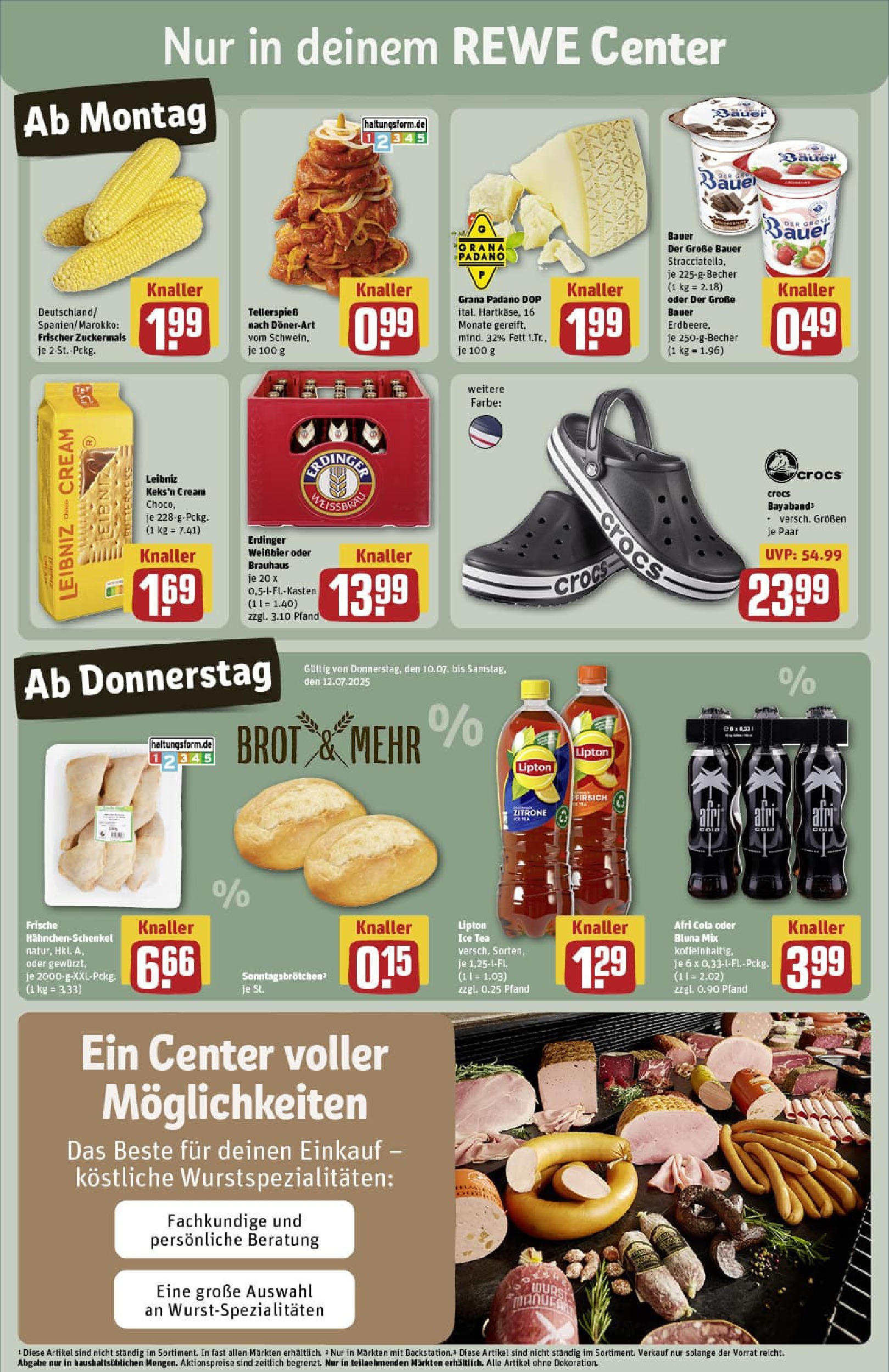 REWE Prospekt ab 06.07.2025 zum Blättern » Angebote | Seite: 3 | Produkte: Erdinger, Cola, Weißbier, Brot