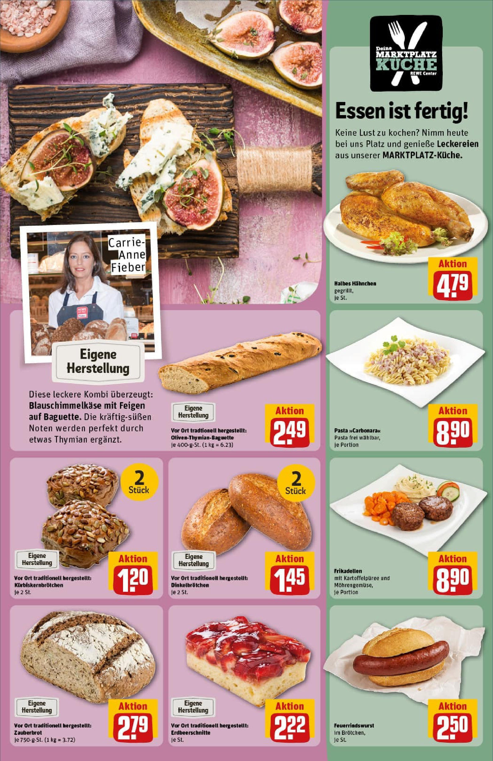 REWE Prospekt ab 06.07.2025 zum Blättern » Angebote | Seite: 13 | Produkte: Hahnchen, Küche, Baguette, Pasta