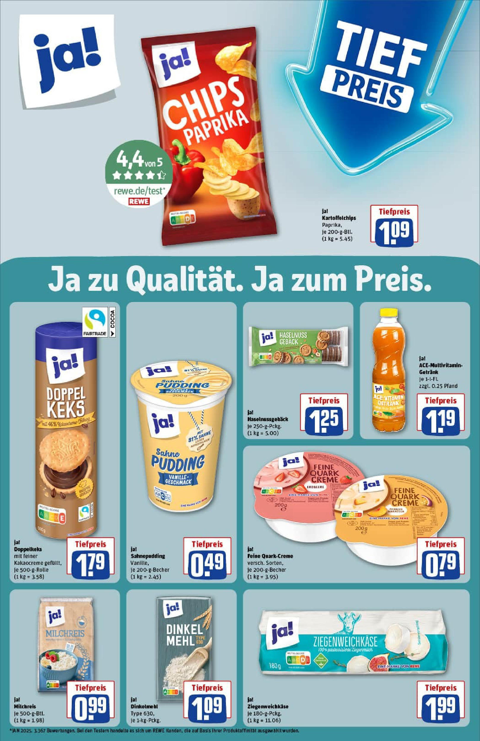 REWE Prospekt ab 06.07.2025 zum Blättern » Angebote | Seite: 23 | Produkte: Creme, Paprika, Chips, Sahne