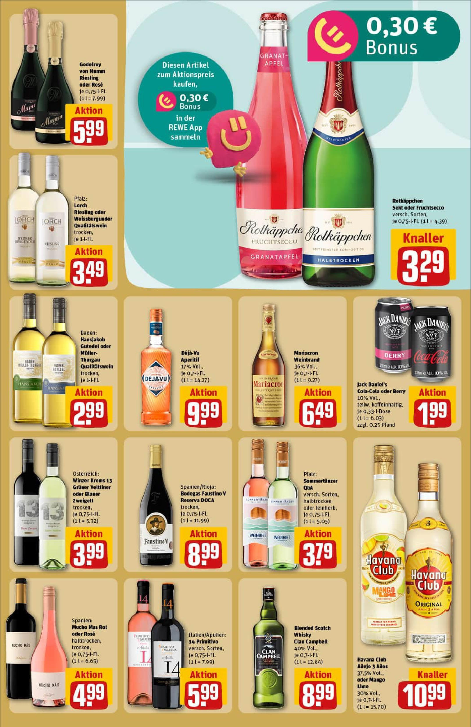 REWE Prospekt ab 06.07.2025 zum Blättern » Angebote | Seite: 21 | Produkte: Rotkappchen sekt, Whisky, Sekt, Rotkäppchen