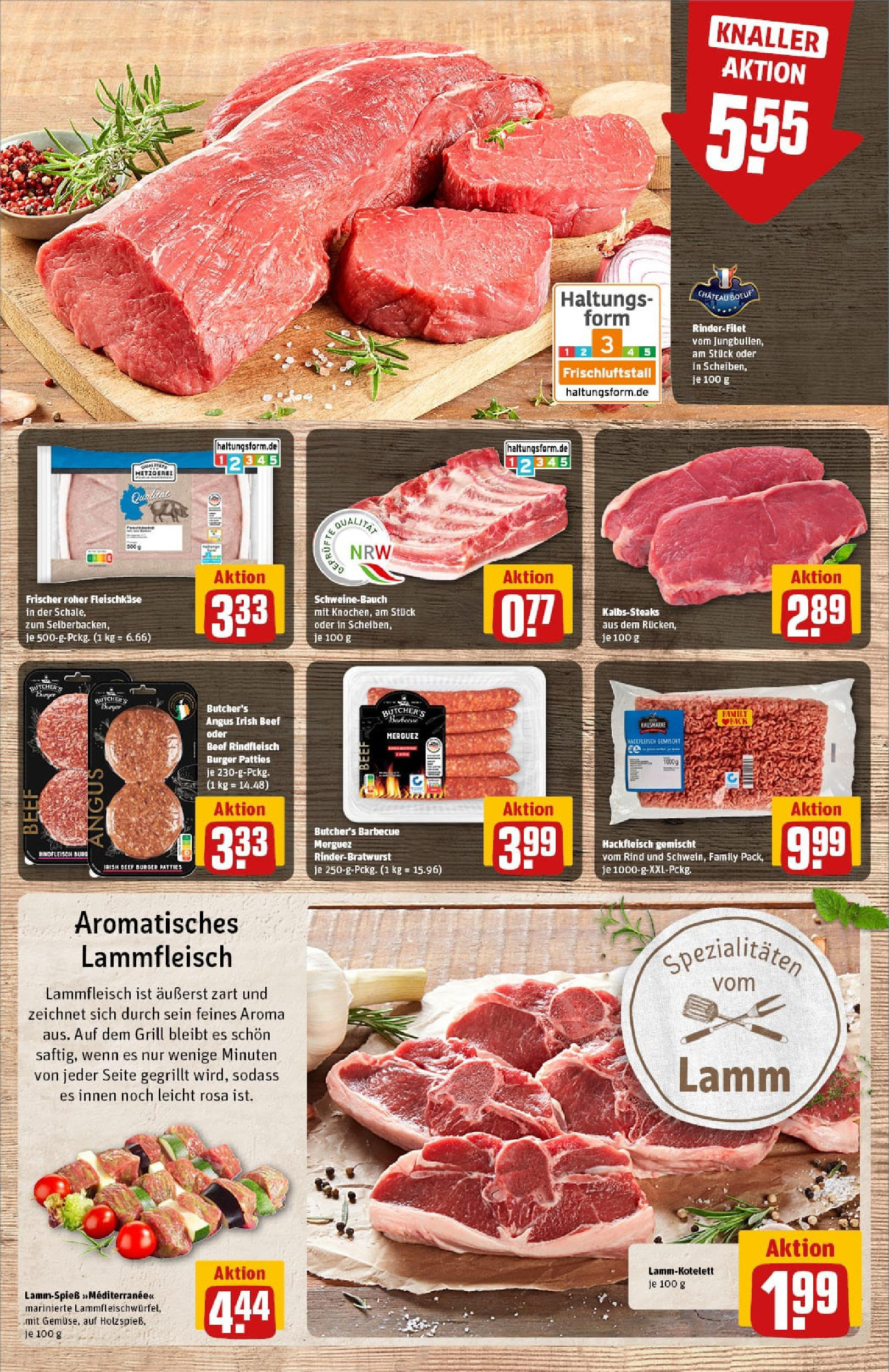 REWE Prospekt ab 06.07.2025 zum Blättern » Angebote | Seite: 9 | Produkte: Grill, Rinderfilet, Schweinebauch, Rindfleisch