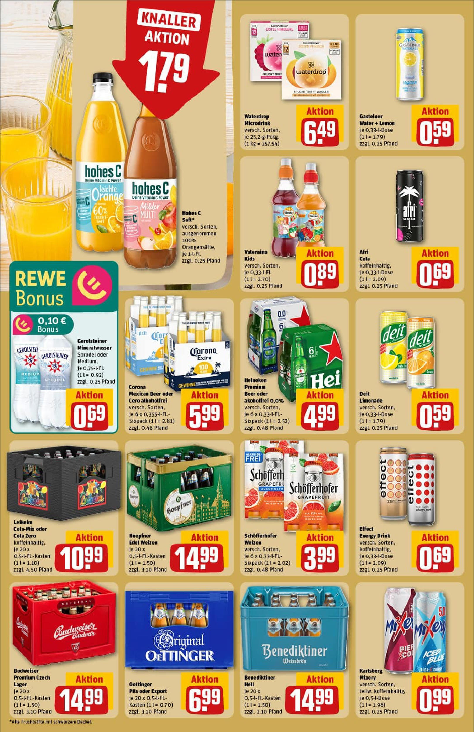REWE Prospekt ab 06.07.2025 zum Blättern » Angebote | Seite: 20 | Produkte: Bier, Pils, Hohes c, Saft