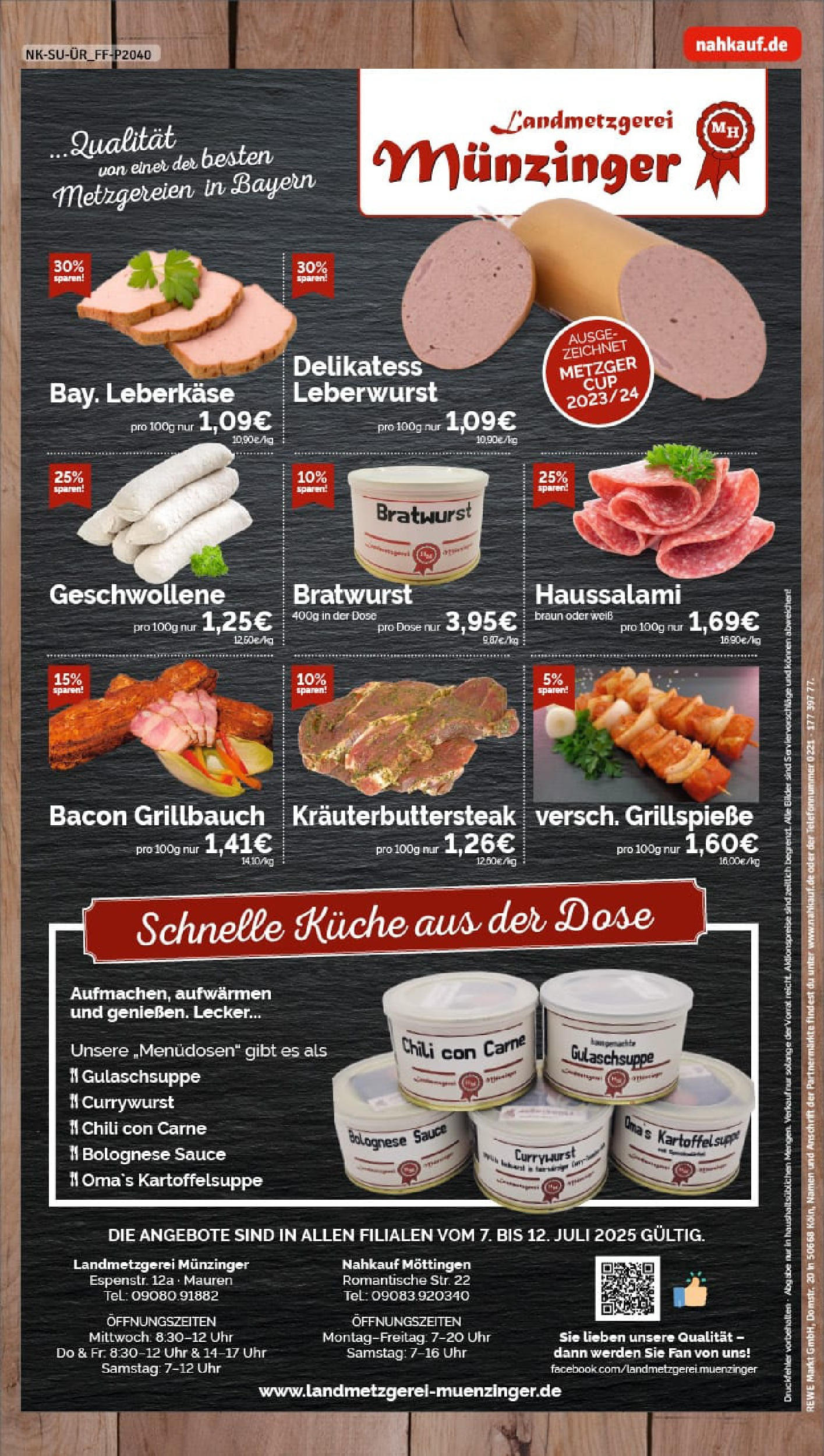 REWE Prospekt ab 06.07.2025 zum Blättern » Angebote | Seite: 8 | Produkte: Bratwurst, Bilder, Chili, Leberkase