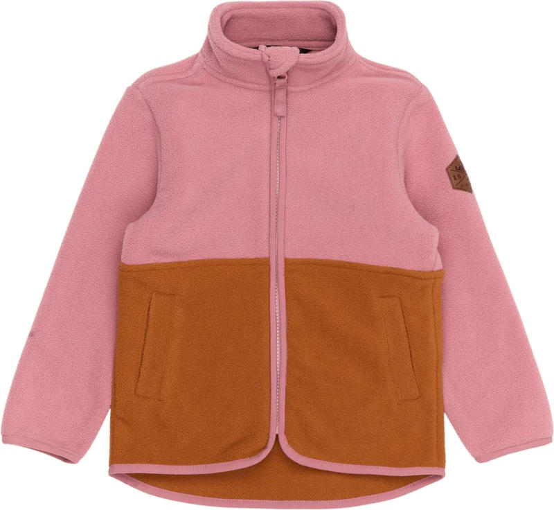 Mikk-Line Fleecejacke, rosa & braun, Gr. 98/104