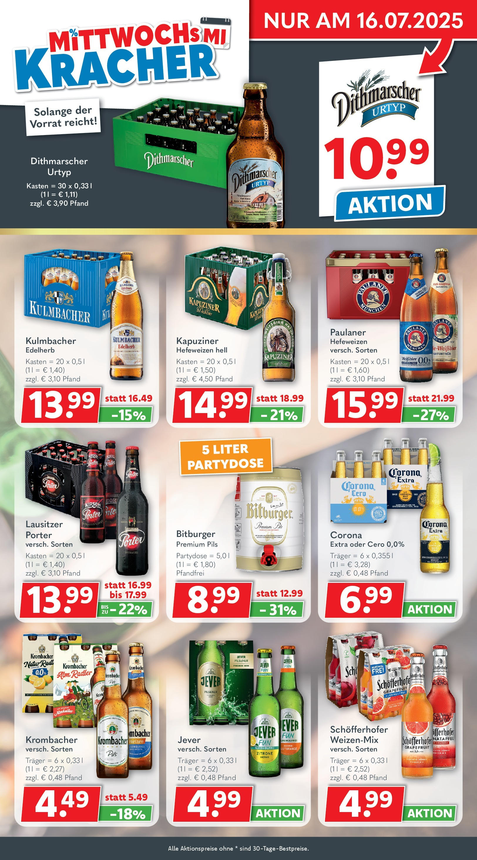 Getränkeland - Getränkeland: Getränkeangebote (ab 06.07.2025) zum Blättern | Seite: 3 | Produkte: Bitburger, Weißbier, Zitrone, Paulaner
