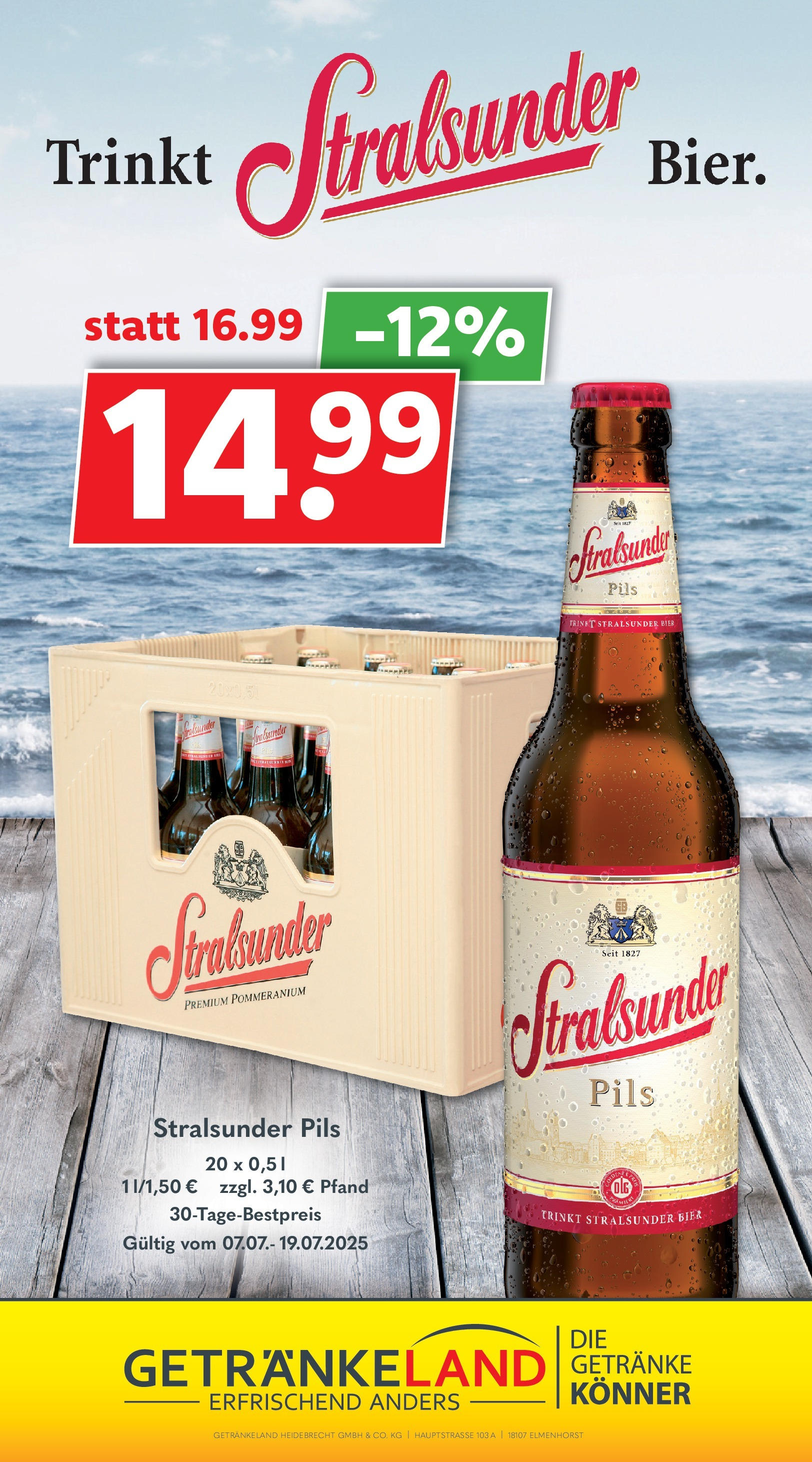 Getränkeland - Getränkeland: Getränkeangebote (ab 06.07.2025) zum Blättern | Seite: 13 | Produkte: Bier, Pils