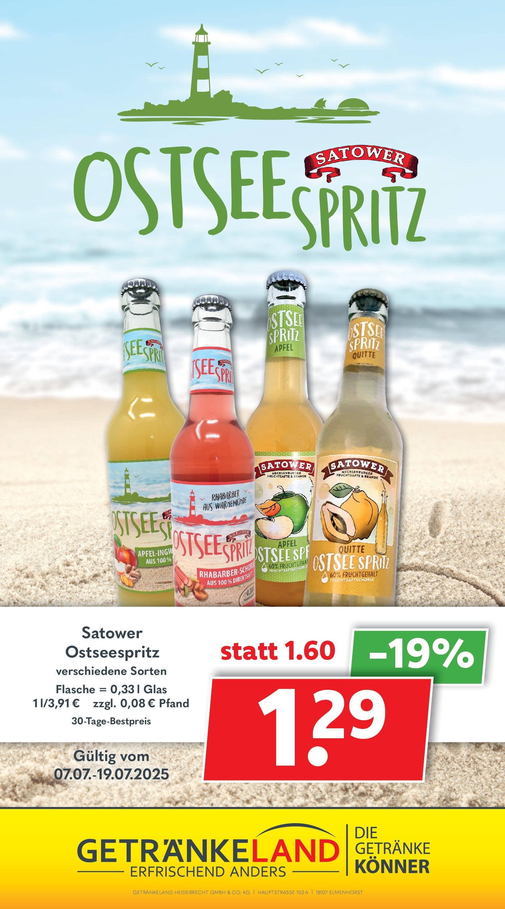 Getränkeland - Getränkeland: Getränkeangebote (ab 06.07.2025) zum Blättern | Seite: 14 | Produkte: Äpfel, Rhabarber