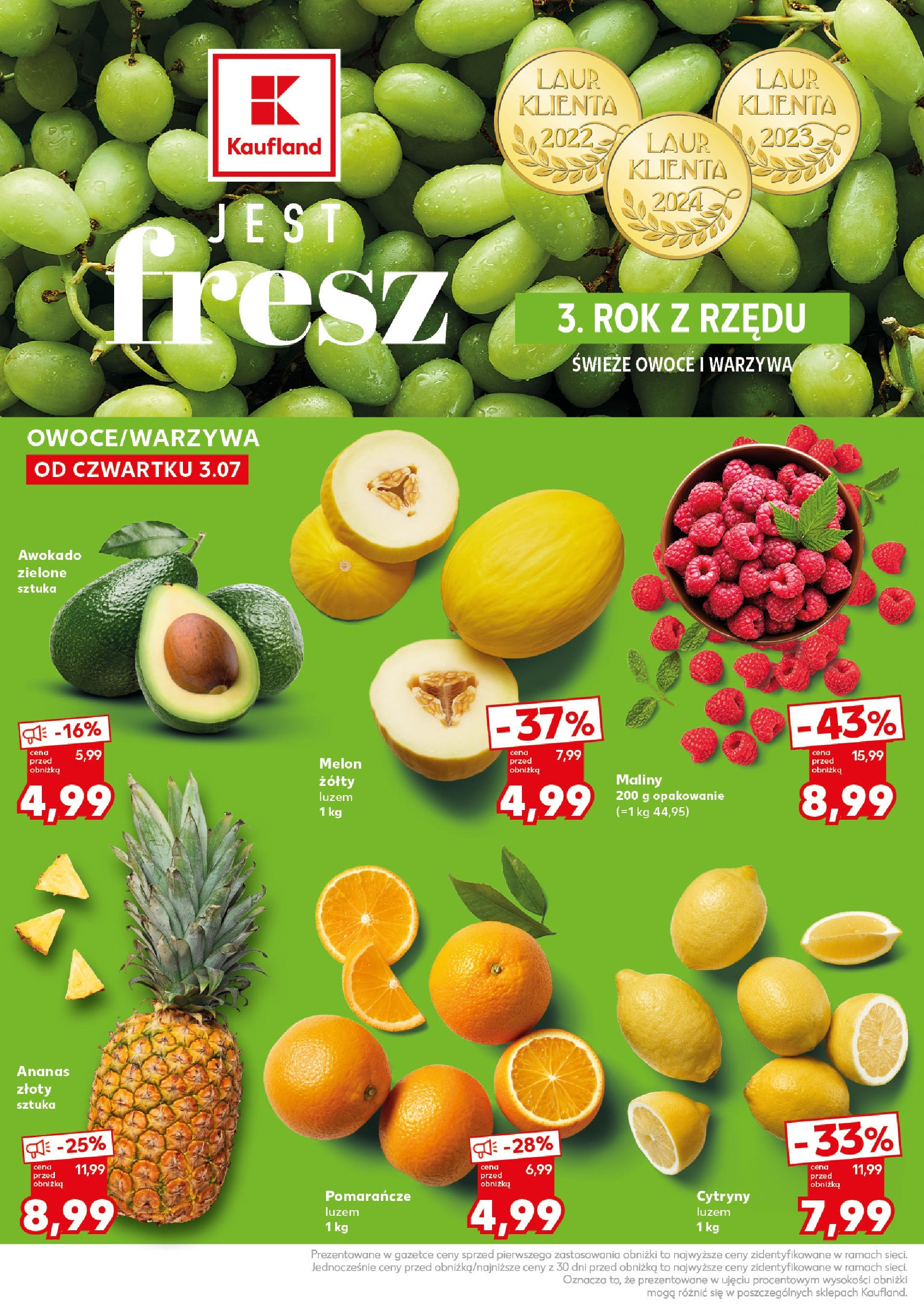 Kaufland - Kaufland Super Sobota ważne do 5.07 od 03.07.2025 - od jutra PDF | Strona: 10 | Produkty: Cytryny, Ananas, Warzywa, Owoce