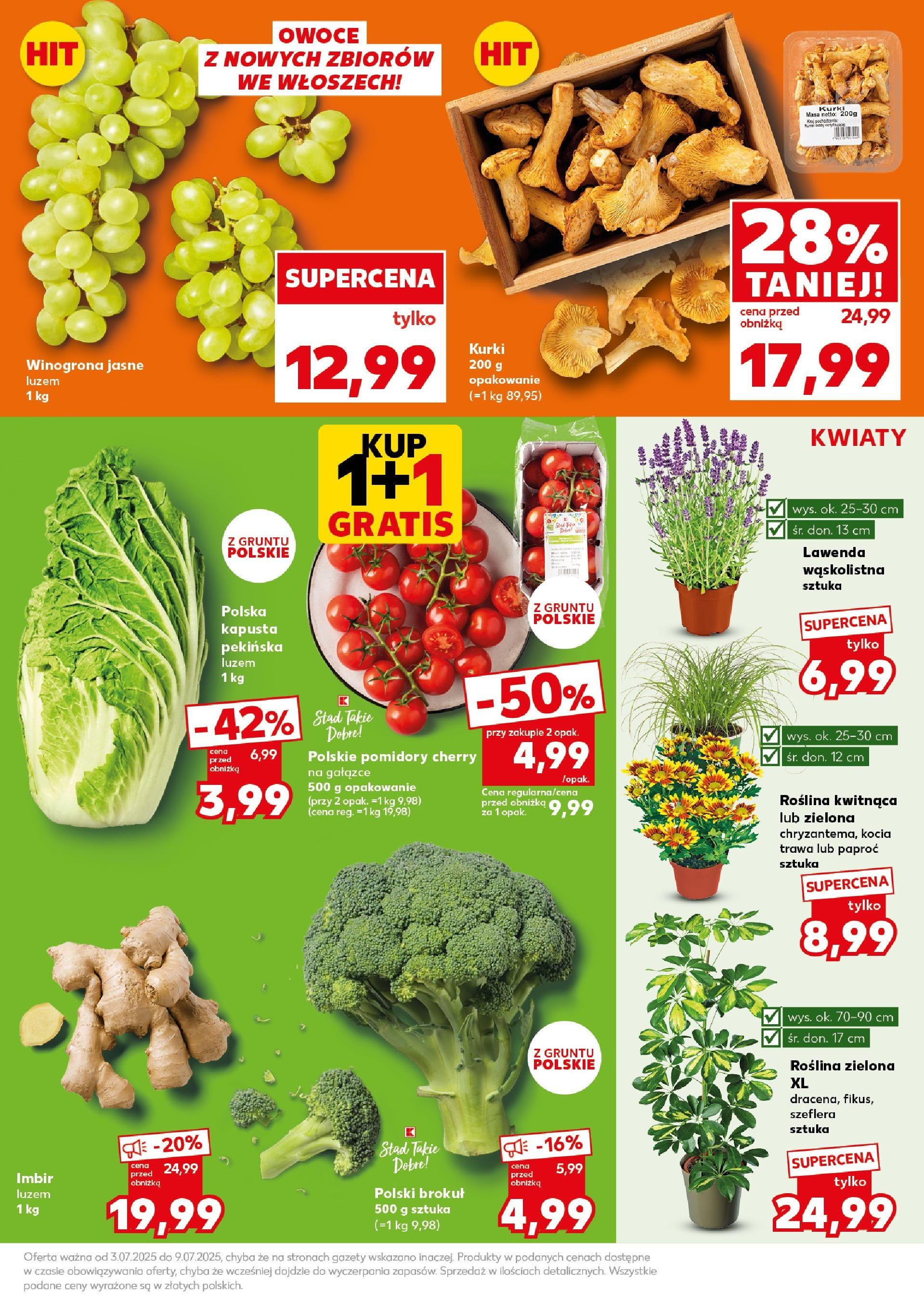 Kaufland - Kaufland Super Sobota ważne do 5.07 od 03.07.2025 - od jutra PDF | Strona: 11 | Produkty: Paproć, Pomidory, Kwiaty, Owoce