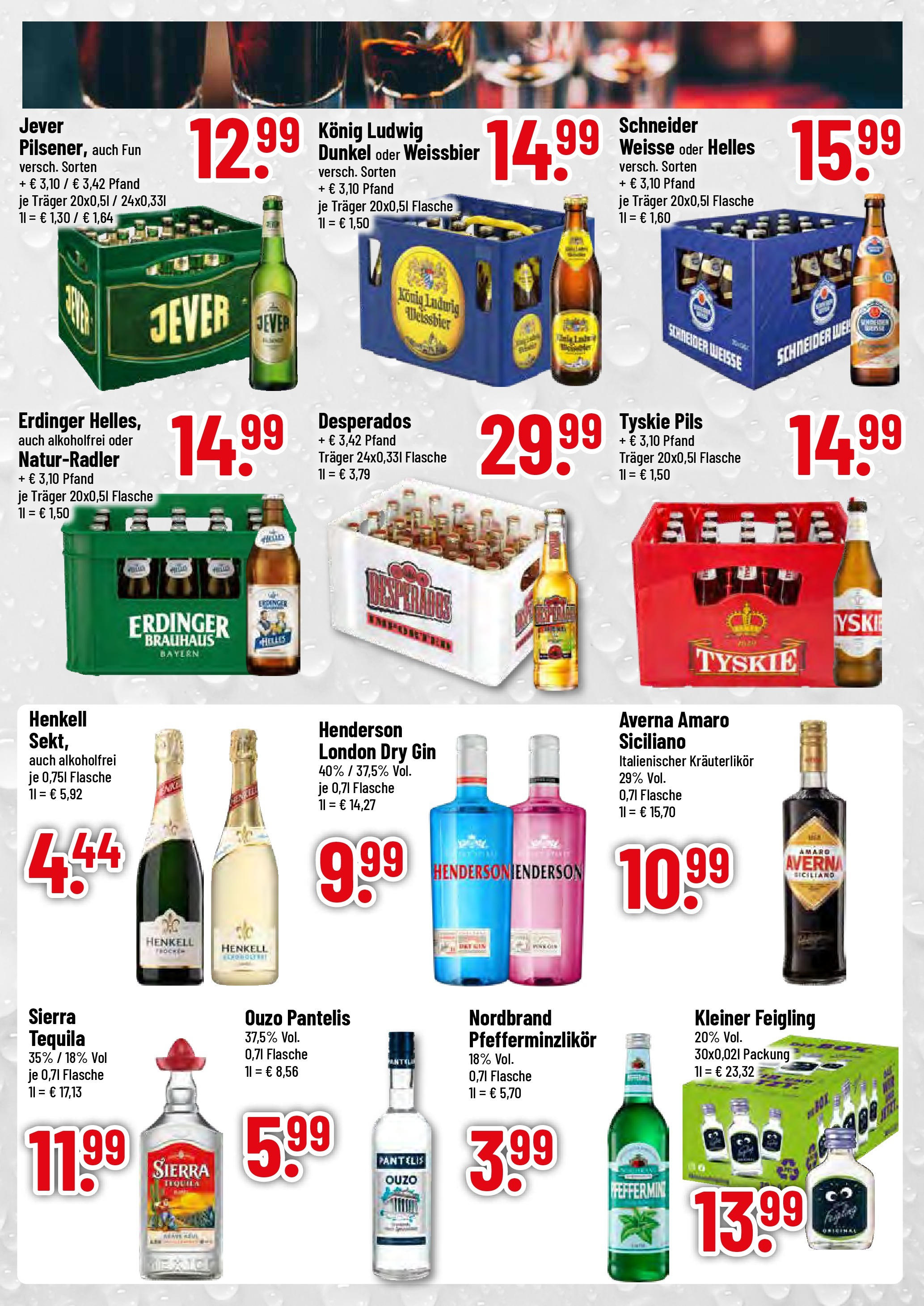 Trinkgut prospekt Pfaffenhofen/Ilm	 (ab 06.07.2025) » Angebote online | Seite: 3 | Produkte: Kleiner feigling, Pils, Tequila, Gin