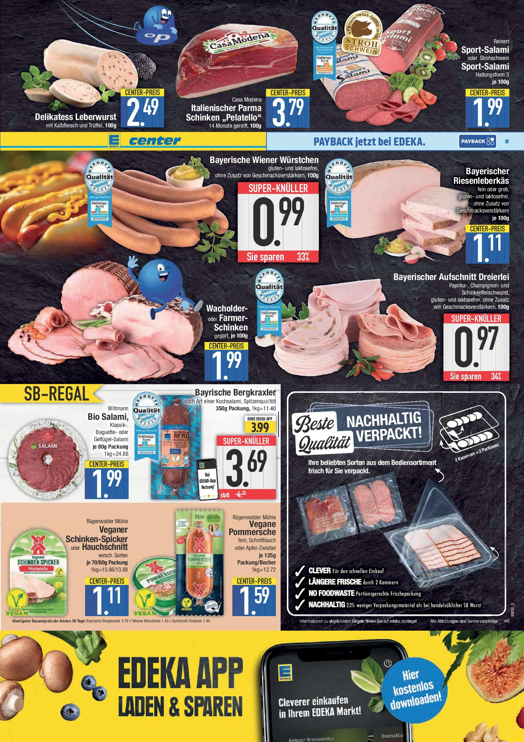Edeka prospekt München	 (ab 06.07.2025) » Angebote Online | Seite: 5 | Produkte: Mühle, Baguette, Wurst, Salami