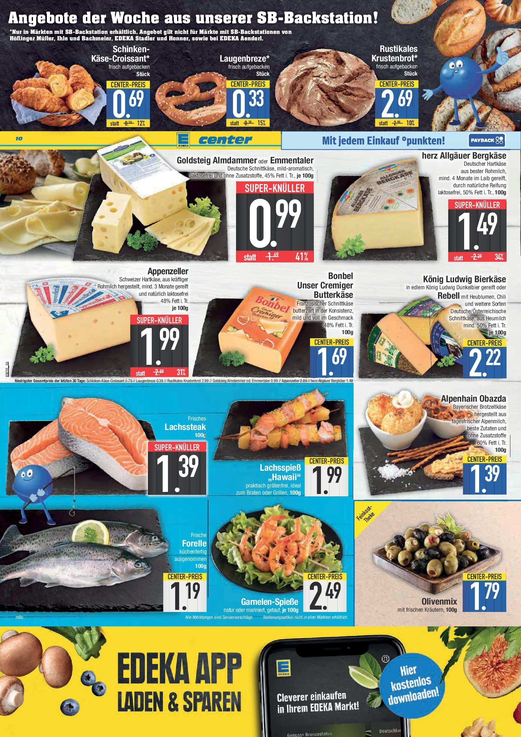 Edeka prospekt München	 (ab 06.07.2025) » Angebote Online | Seite: 10 | Produkte: Käse, Chili, Schinken, Steak