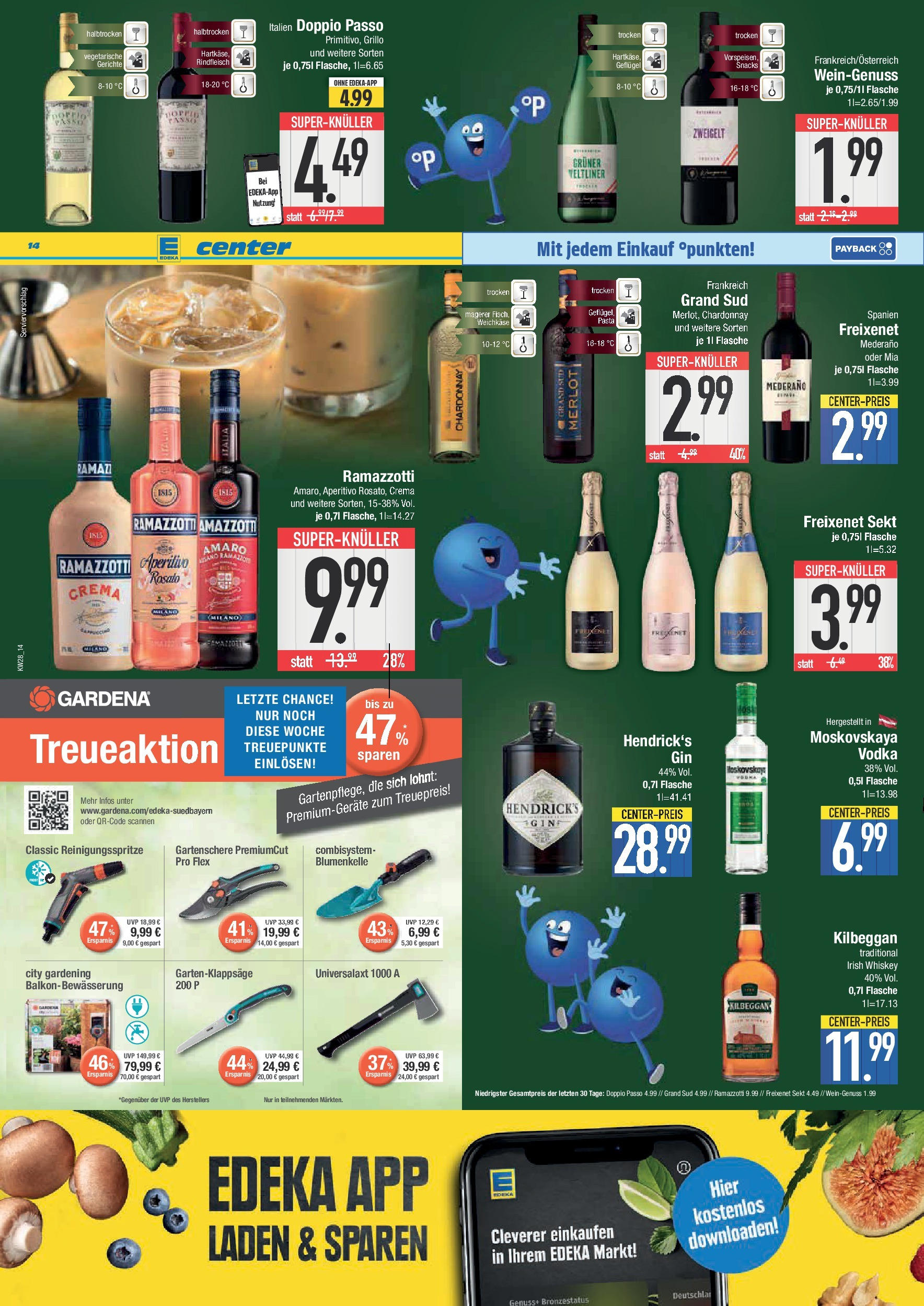 Edeka prospekt München	 (ab 06.07.2025) » Angebote Online | Seite: 14 | Produkte: Axe, Doppio Passo, Pasta, Ramazzotti