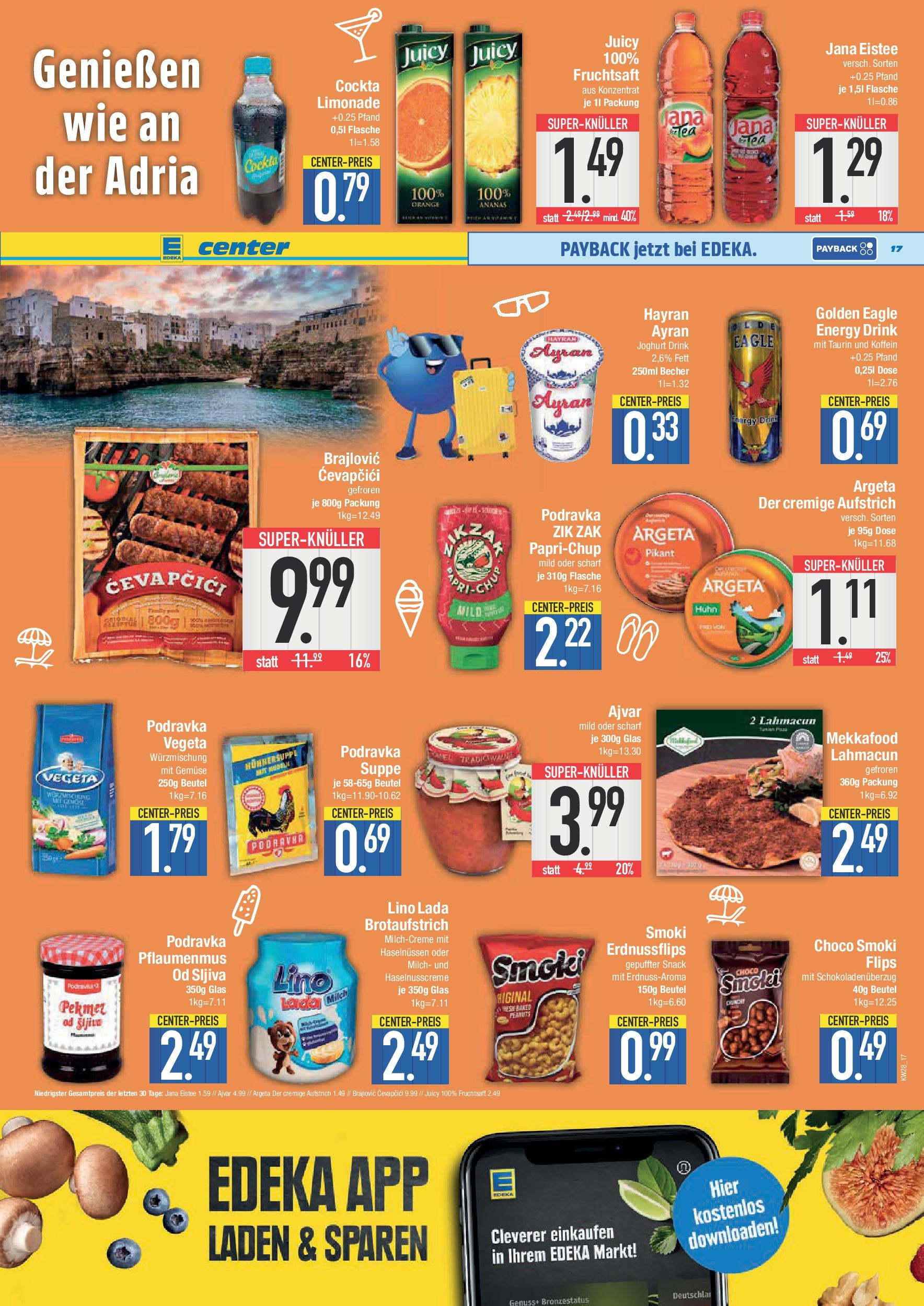 Edeka prospekt München	 (ab 06.07.2025) » Angebote Online | Seite: 17 | Produkte: Milch, Energy, Joghurt, Limonade
