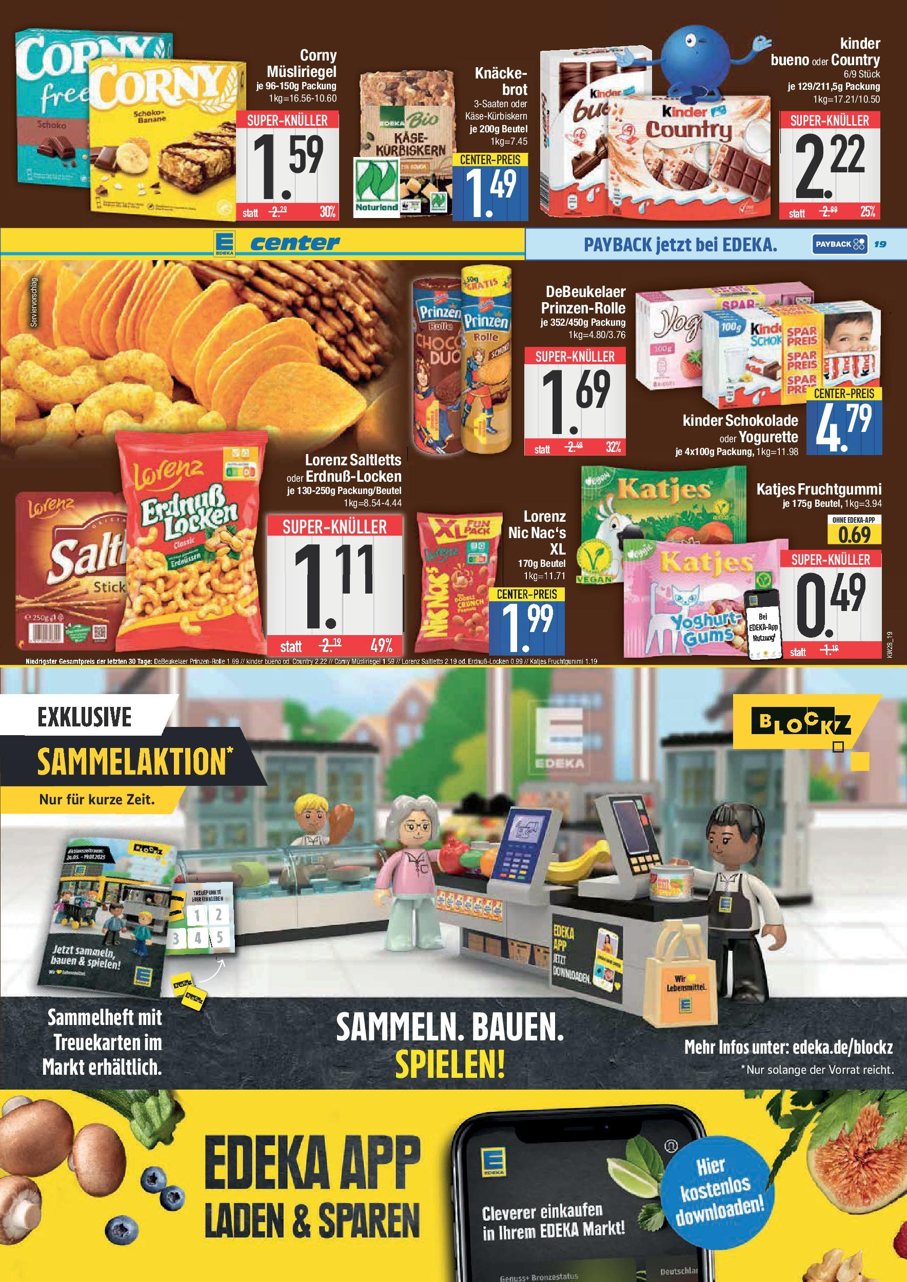 Edeka prospekt München	 (ab 06.07.2025) » Angebote Online | Seite: 19 | Produkte: Kinder schokolade, Yogurette, Käse, Katjes