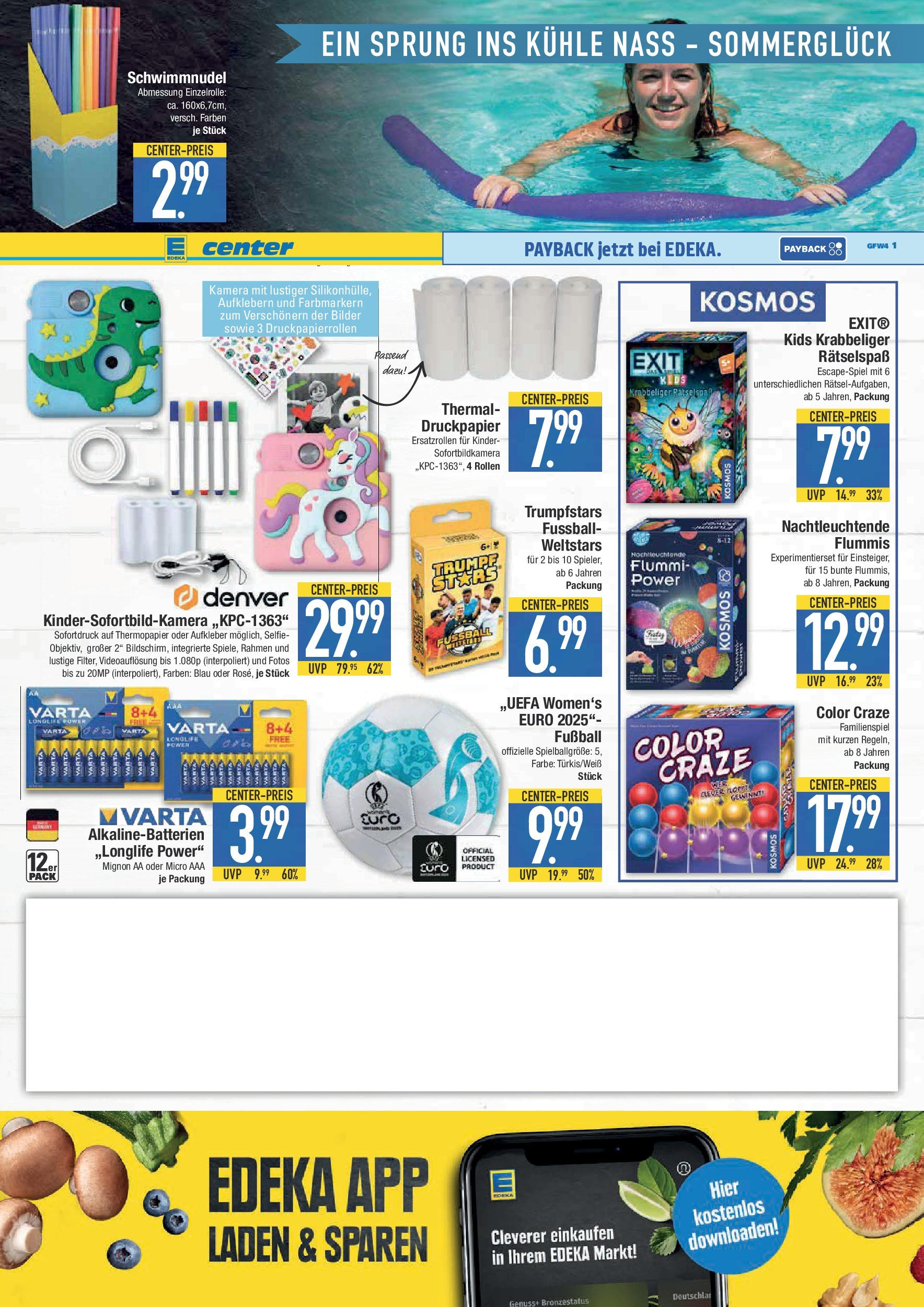 Edeka prospekt Weißenburg	 (ab 06.07.2025) » Angebote Online | Seite: 23 | Produkte: Kamera, Fußball, Bilder