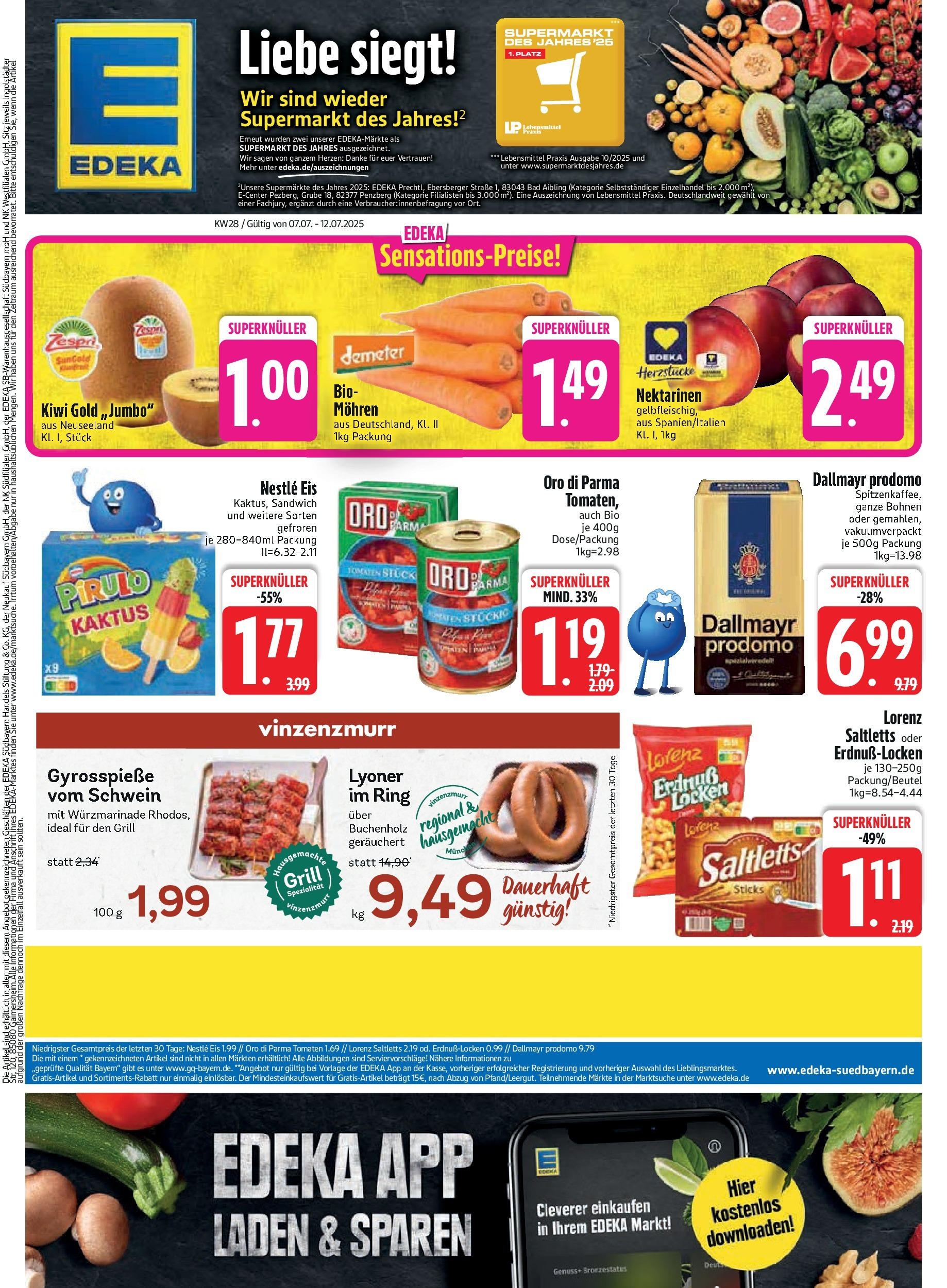 Edeka prospekt Murnau	 (ab 06.07.2025) » Angebote Online | Seite: 3 | Produkte: Grill, Bad, Mohren, Dallmayr prodomo