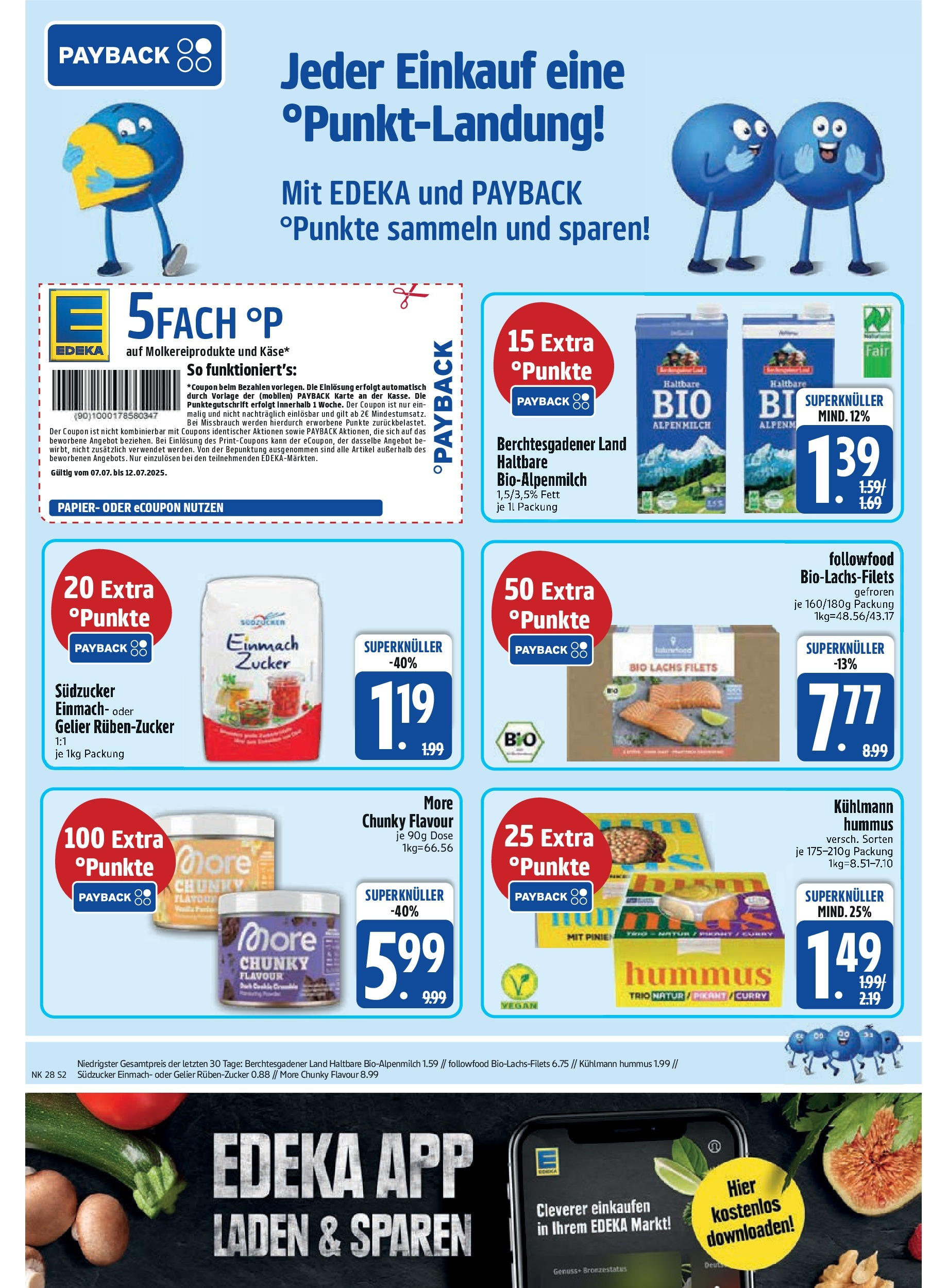 Edeka prospekt Vilgertshofen-Issing	 (ab 06.07.2025) » Angebote Online | Seite: 4 | Produkte: Lachs, Zucker