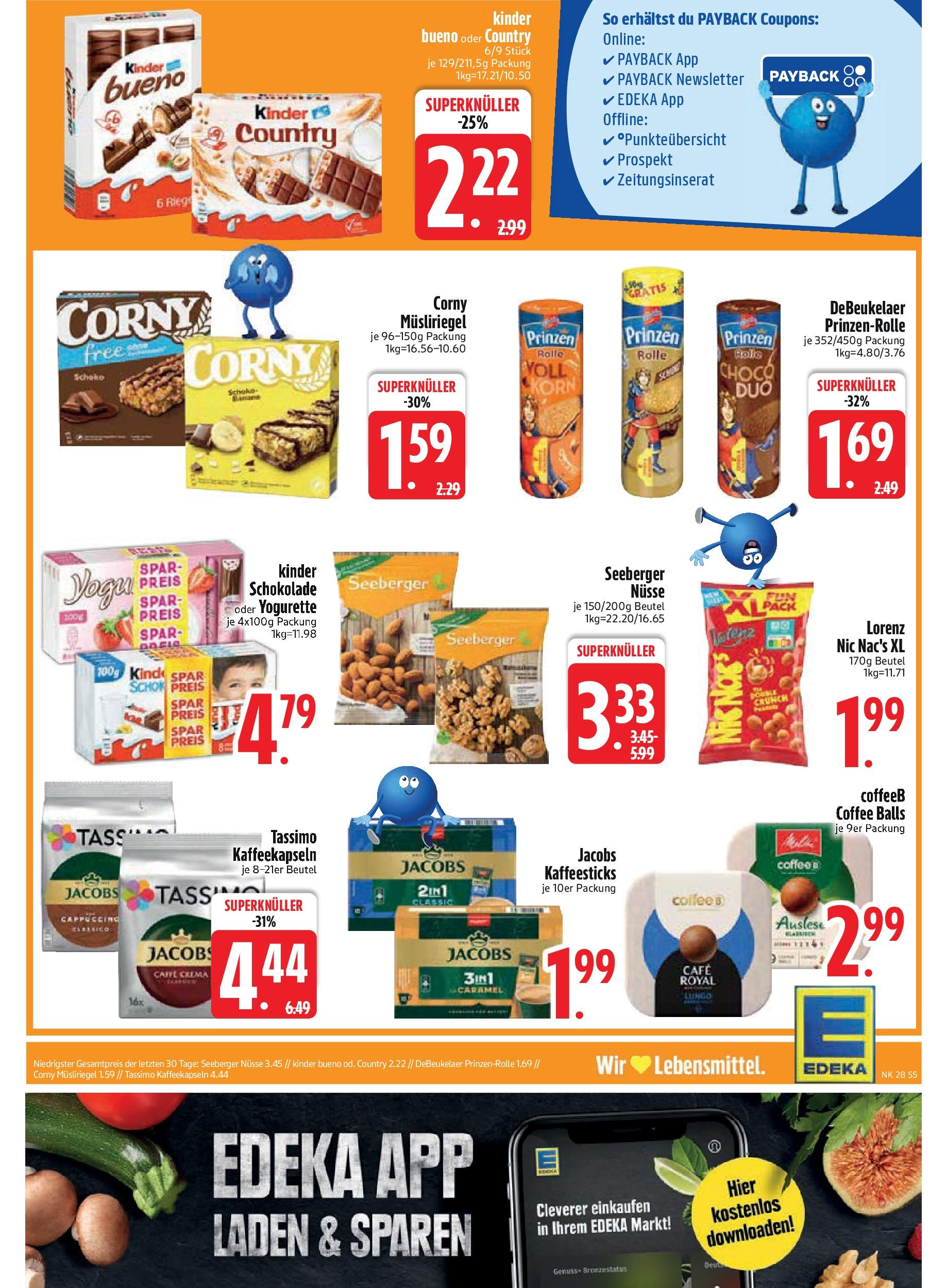 Edeka prospekt Vilgertshofen-Issing	 (ab 06.07.2025) » Angebote Online | Seite: 7 | Produkte: Yogurette, Kinder bueno, Nüsse, Tassimo