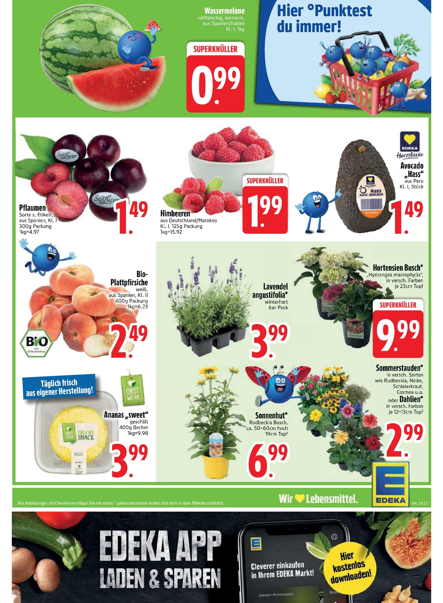 Edeka prospekt Vilgertshofen-Issing	 (ab 06.07.2025) » Angebote Online | Seite: 9 | Produkte: Avocado, Obst, Wassermelone, Lavendel