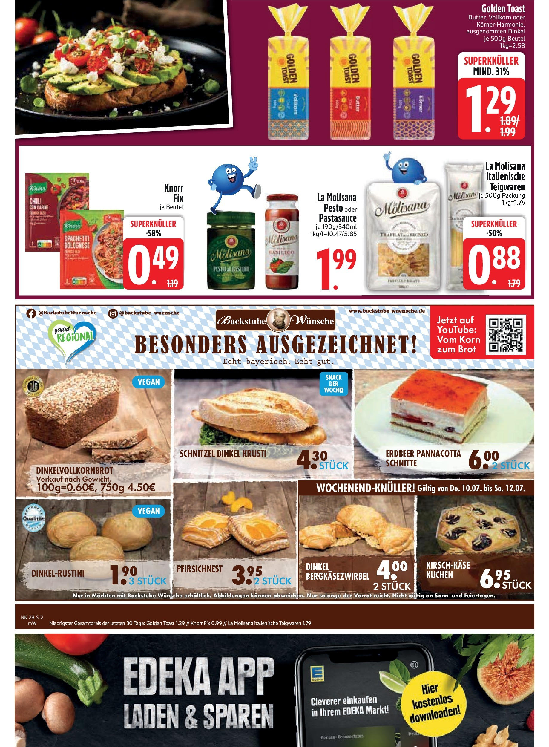 Edeka prospekt Bodenwöhr	 (ab 06.07.2025) » Angebote Online | Seite: 14 | Produkte: Butter, Chili, Brot, Kuchen