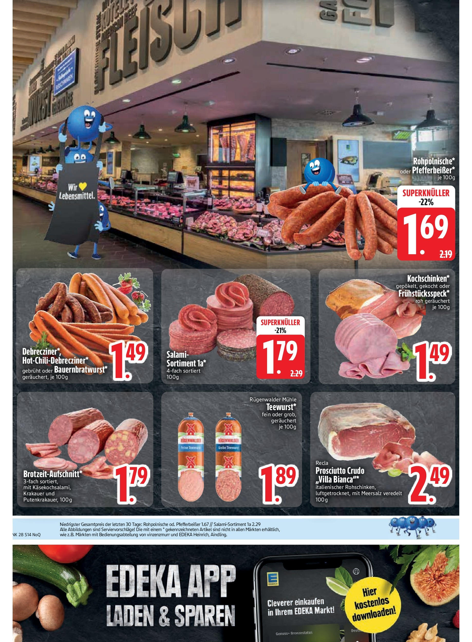 Edeka prospekt Rötz	 (ab 06.07.2025) » Angebote Online | Seite: 16 | Produkte: Mühle, Salami