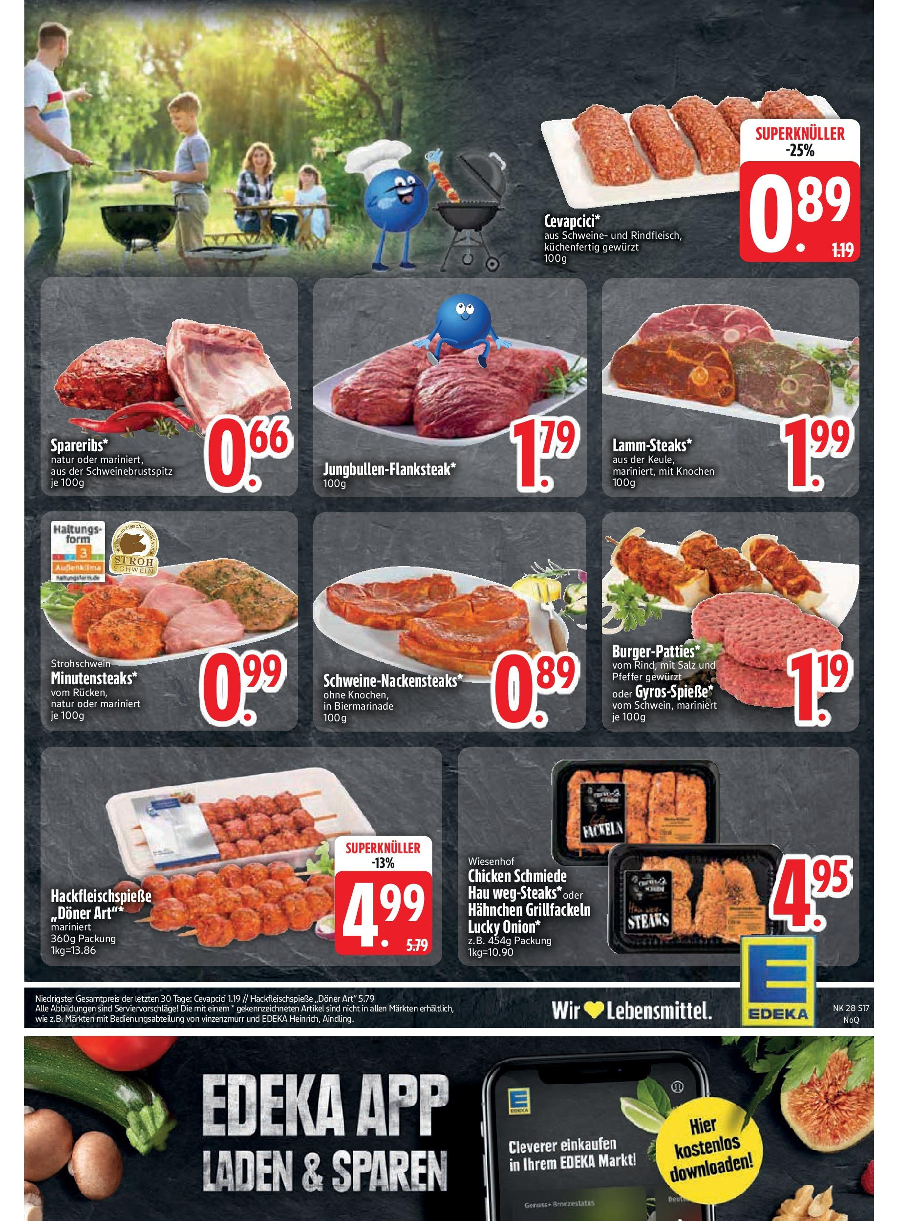 Edeka prospekt Rötz	 (ab 06.07.2025) » Angebote Online | Seite: 19 | Produkte: Hahnchen, Cevapcici, Salz, Pfeffer