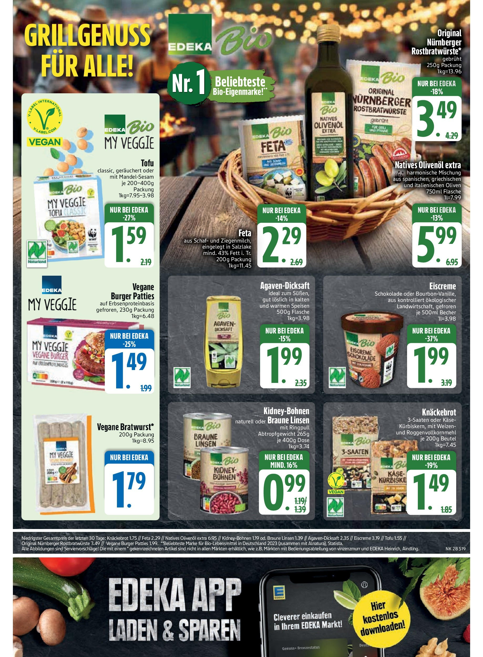 Edeka prospekt Vilgertshofen-Issing	 (ab 06.07.2025) » Angebote Online | Seite: 21 | Produkte: Feta, Schokolade, Olivenol, Eiscreme