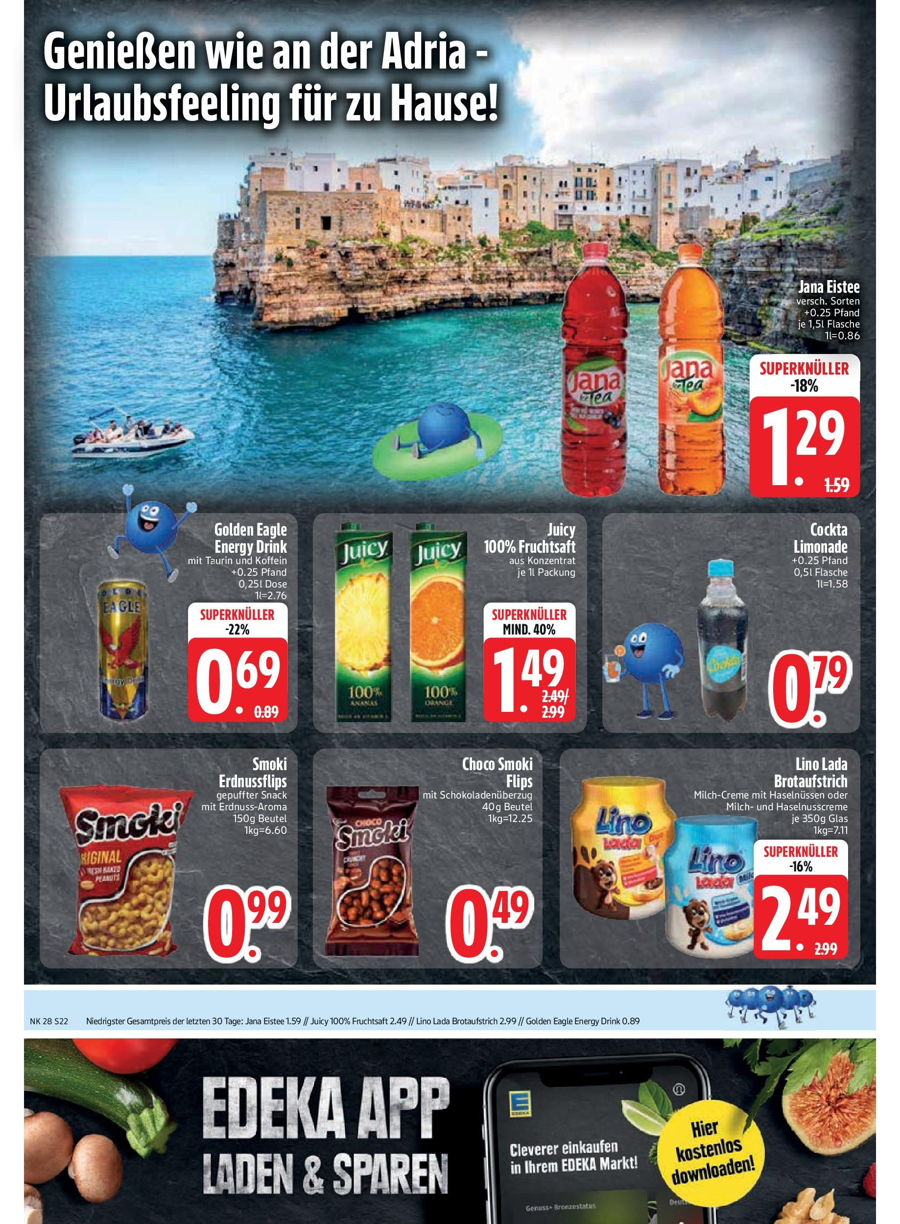 Edeka prospekt Vilgertshofen-Issing	 (ab 06.07.2025) » Angebote Online | Seite: 24 | Produkte: Milch, Ananas, Limonade, Fruchtsaft