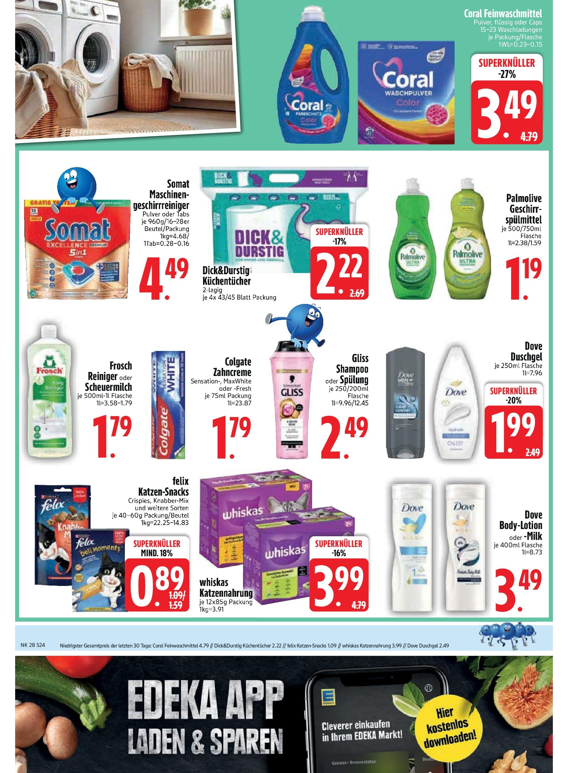 Edeka prospekt Vilgertshofen-Issing	 (ab 06.07.2025) » Angebote Online | Seite: 26 | Produkte: Shampoo, Duschgel, Geschirrspülmittel, Whiskas