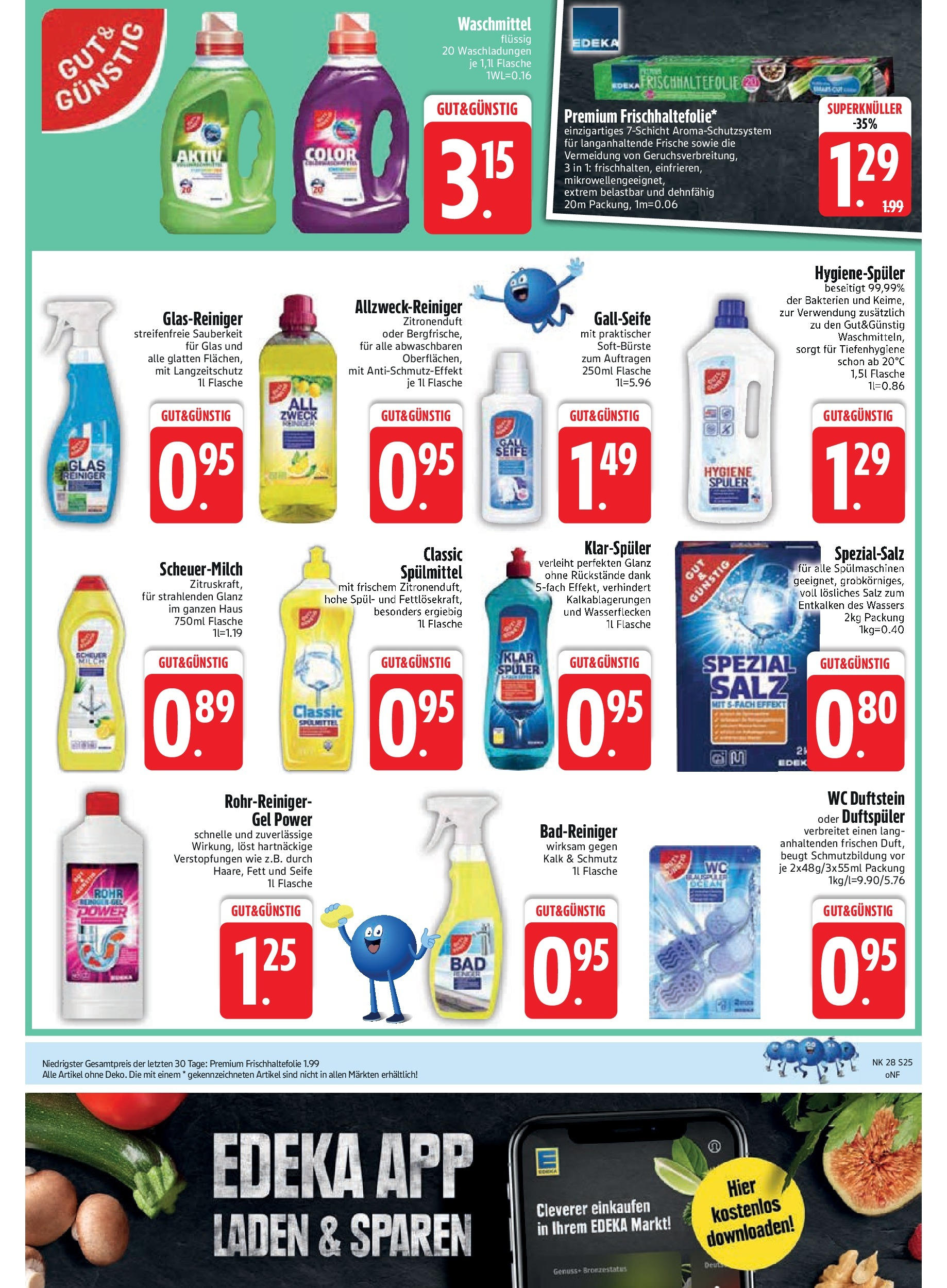 Edeka prospekt Trostberg	 (ab 06.07.2025) » Angebote Online | Seite: 27 | Produkte: Seife, Waschmittel, Salz, Klarspüler