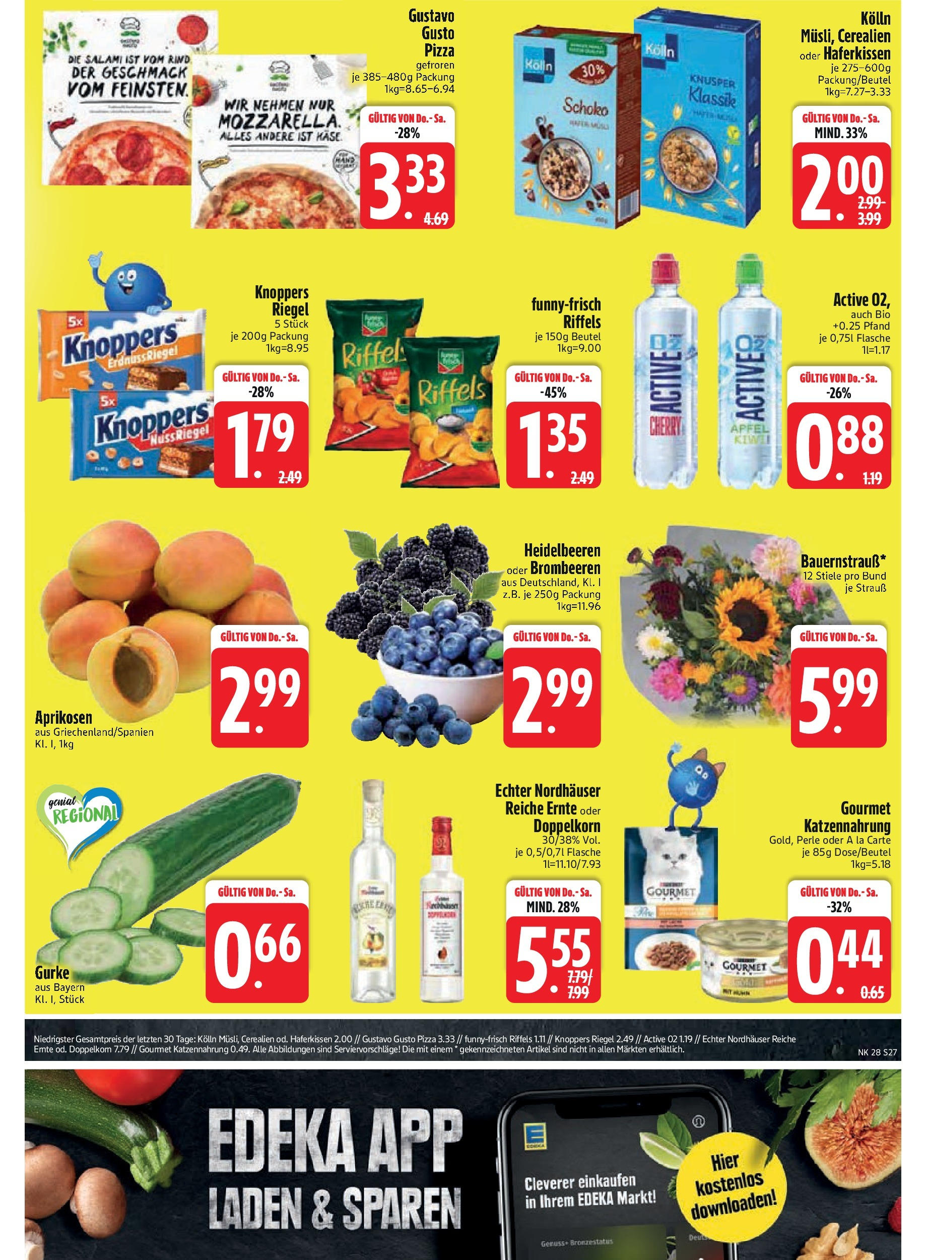 Edeka prospekt Vilgertshofen-Issing	 (ab 06.07.2025) » Angebote Online | Seite: 29 | Produkte: Gustavo gusto, Äpfel, Knoppers, Salami